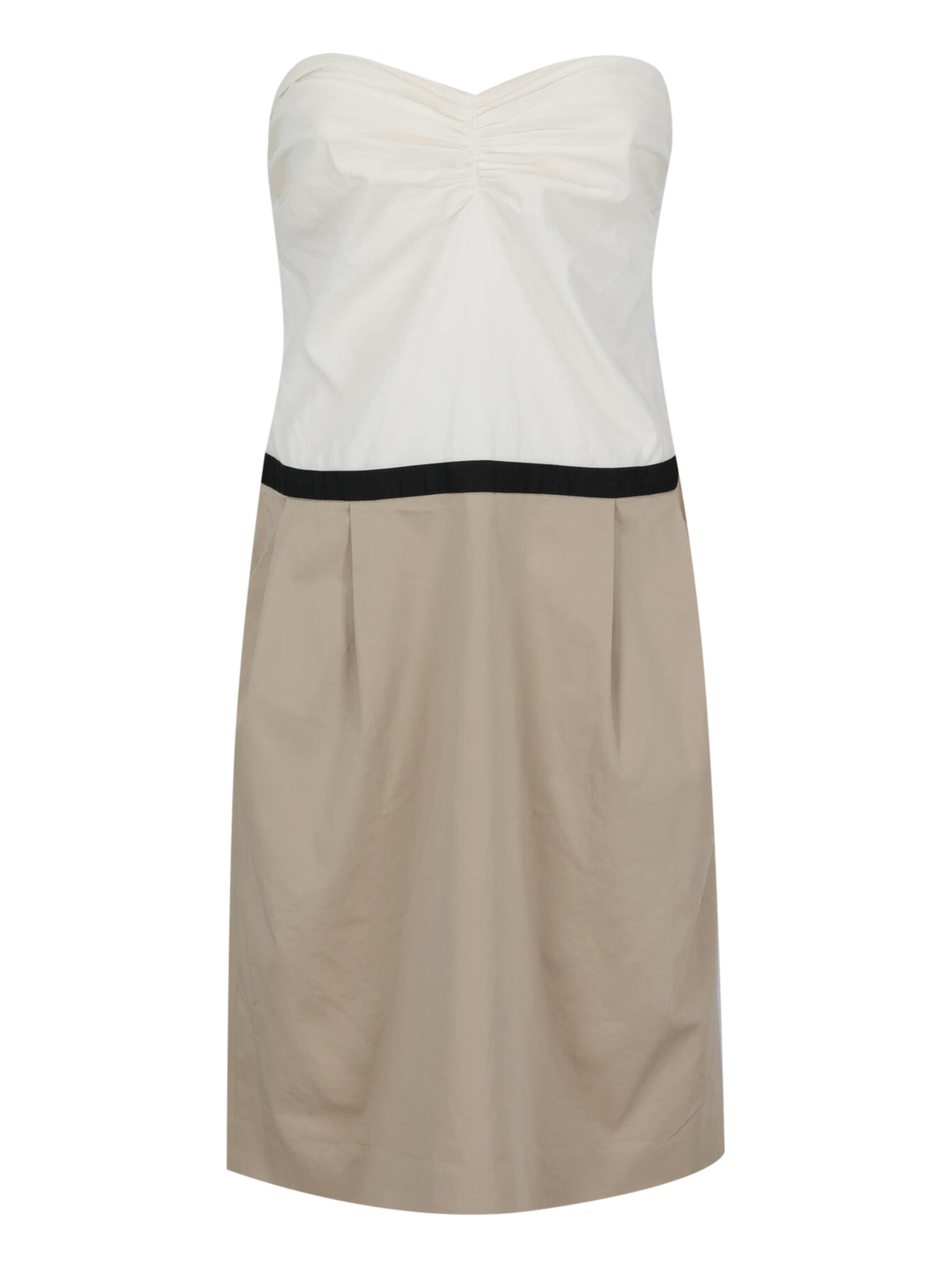 Women's Dresses - Dkny - In Beige, White Cotton