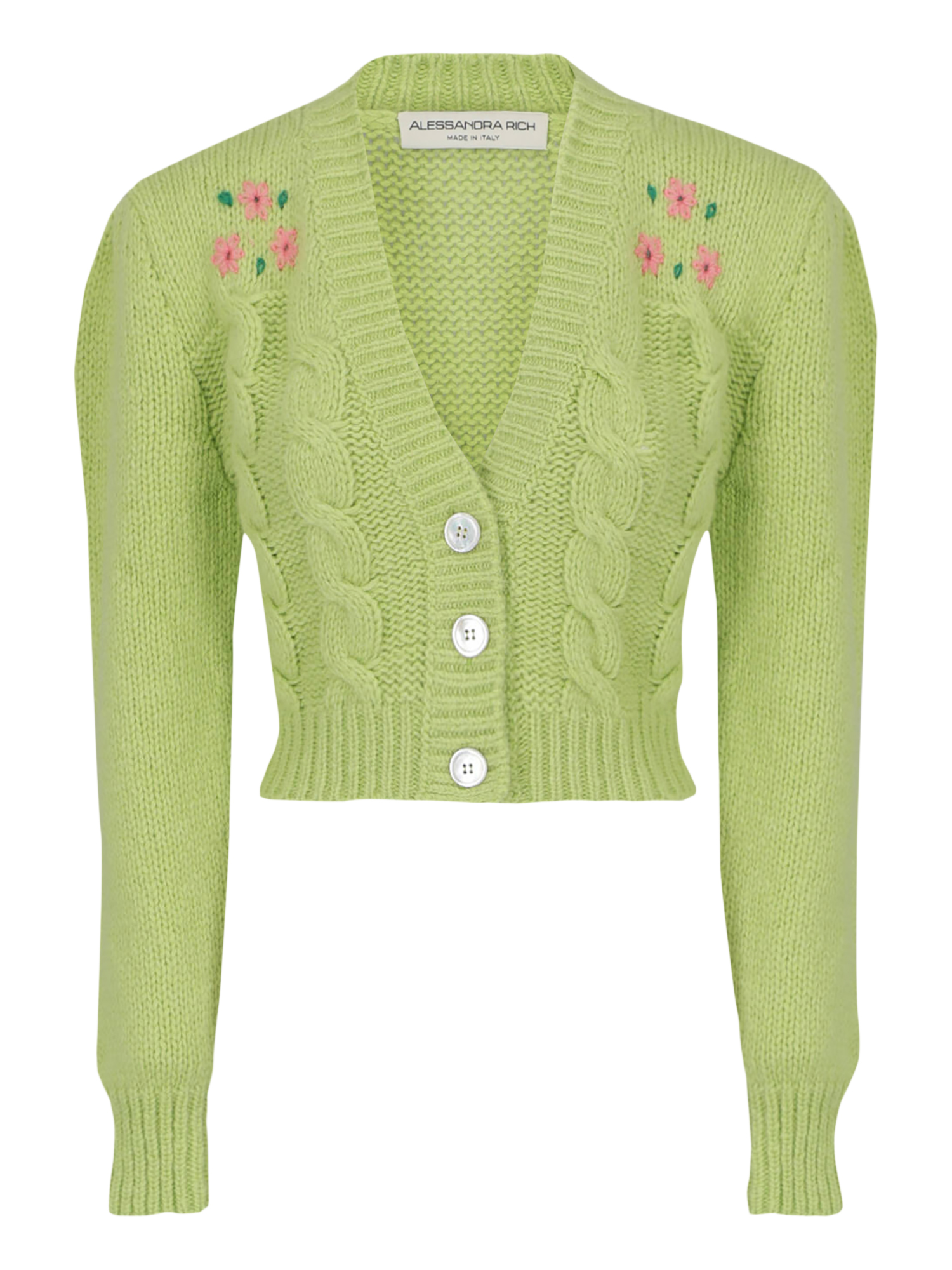 Pre-owned Alessandra Rich Wool Pullover In Green