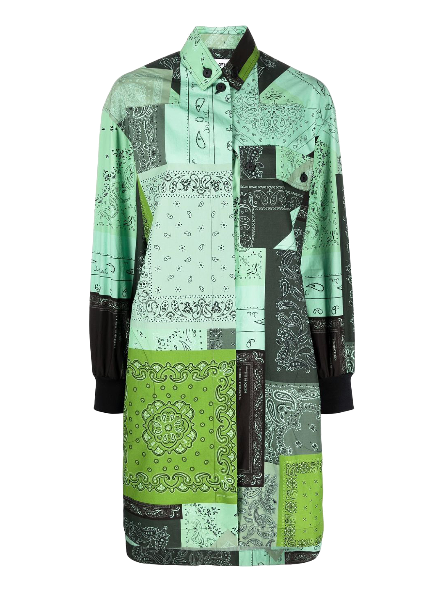Kenzo Femme Robes Green Cotton
