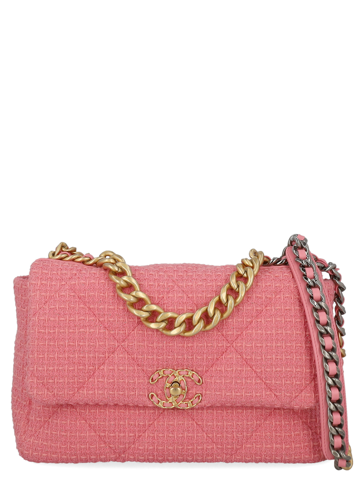 Pre-owned Chanel Women's Shoulder Bags -  - In Pink Fabric