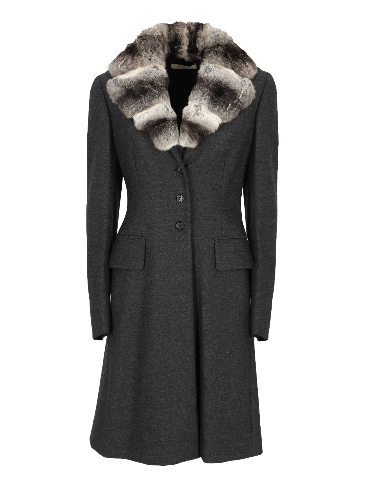 Manteaux Et Blousons Pour Femme - Prada - En Wool Grey - Taille:  -
