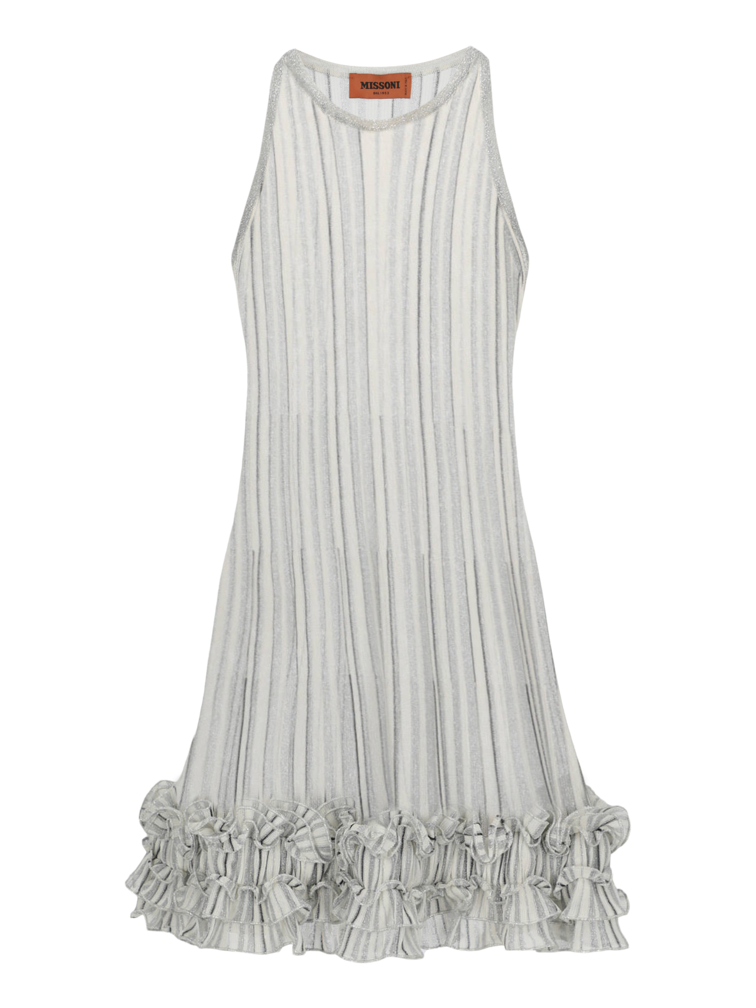 Pre-owned Missoni Dresses In Grey, White