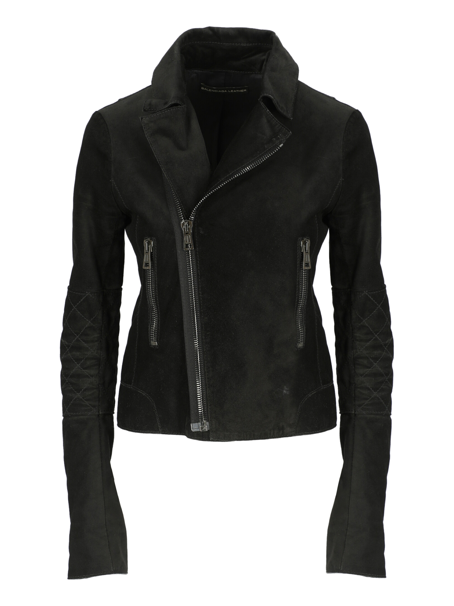 Balenciaga Femme Vestes Black Leather