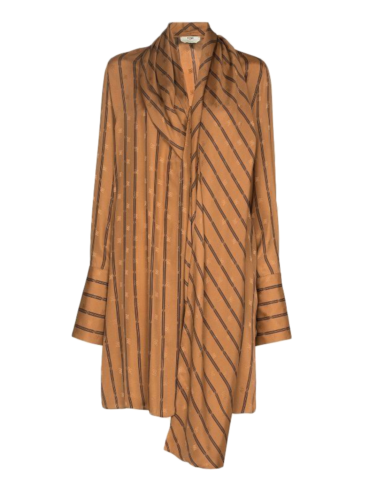 Fendi Femme Robes Brown Silk