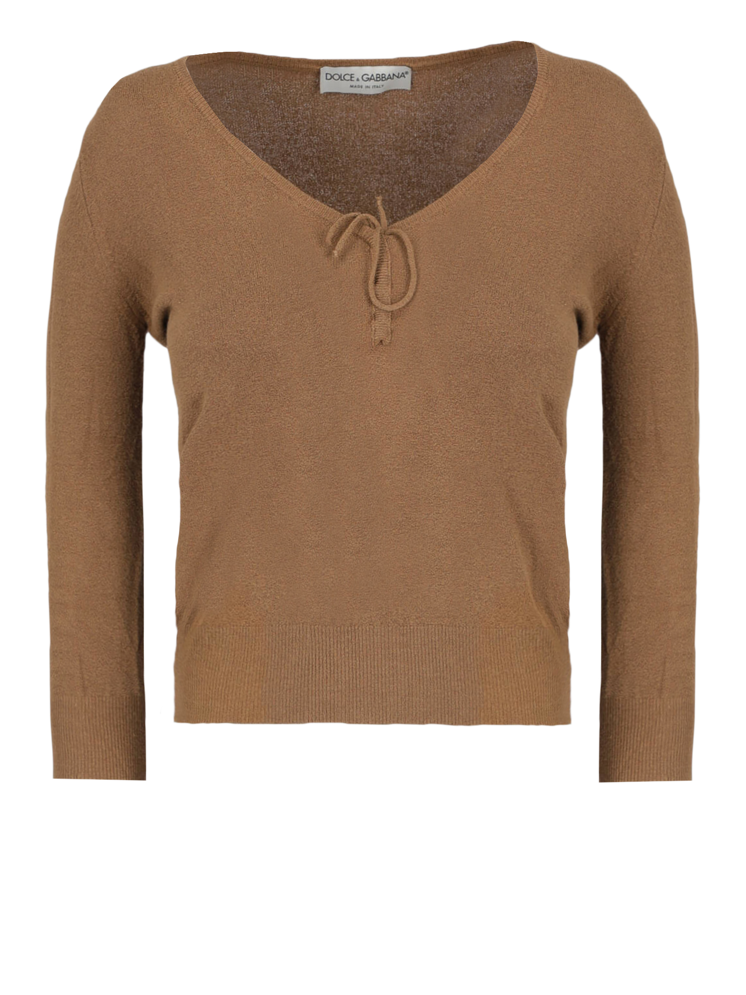 Pre-owned Dolce & Gabbana Women's Knitwear & Sweatshirts -  - In Camel Color M