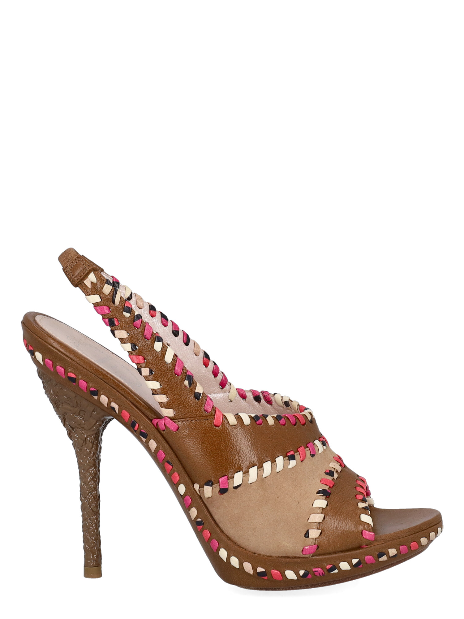 Emilio Pucci Femme Sandales Beige, Brown, Pink Leather