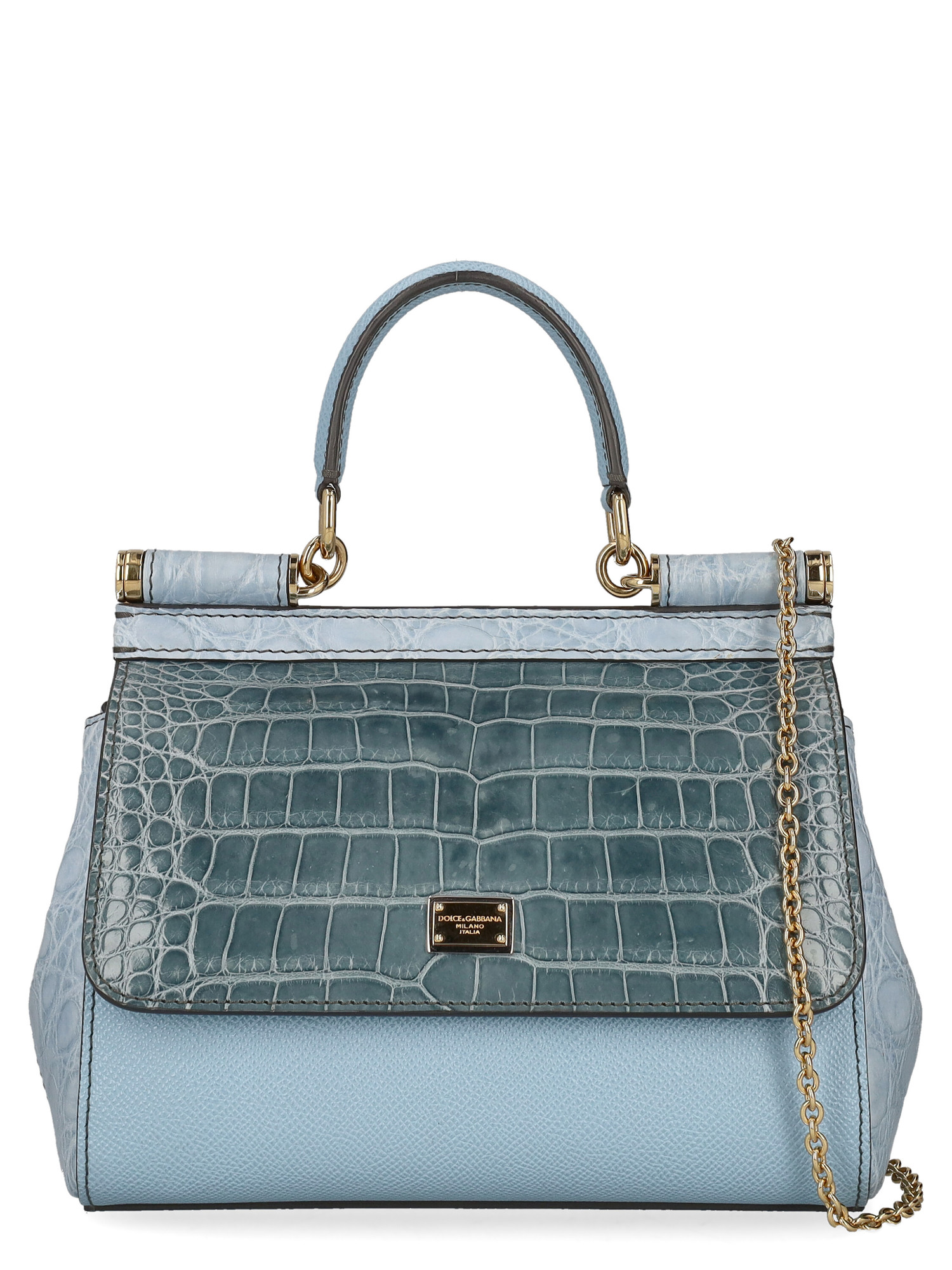 Sacs À Main Pour Femme - Dolce & Gabbana - En Leather Blue - Taille:  -