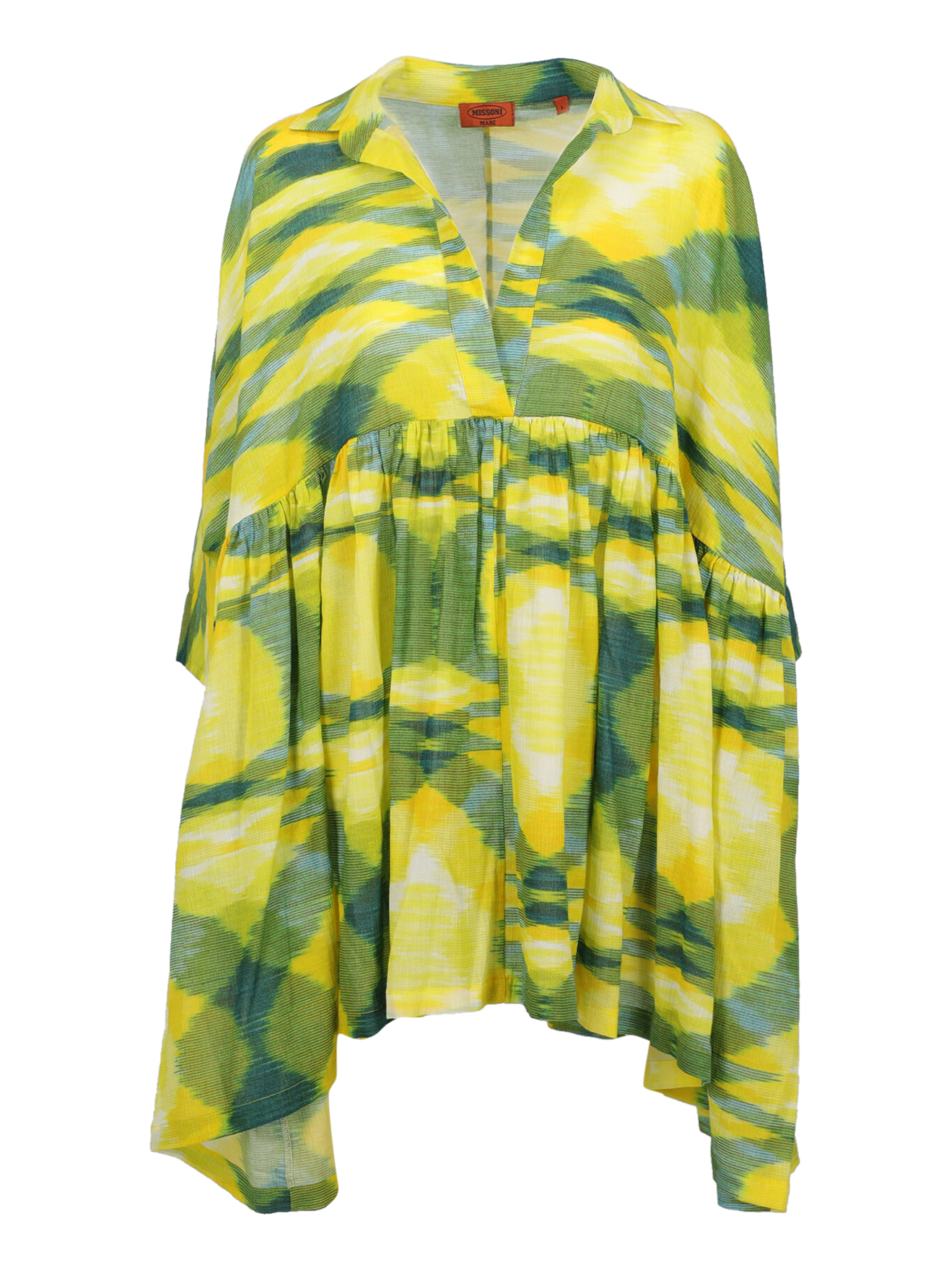 Missoni Mare Femme Robes Green, White, Yellow Fabric