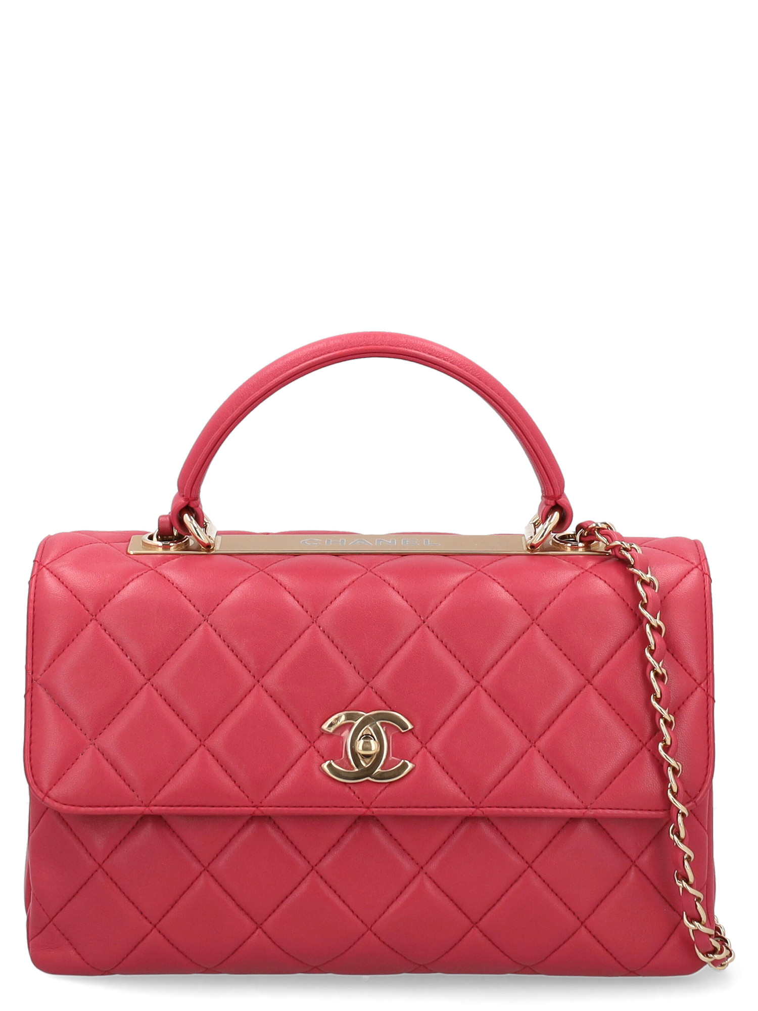 Sacs À Main Pour Femme - Chanel - En Leather Pink - Taille:  -