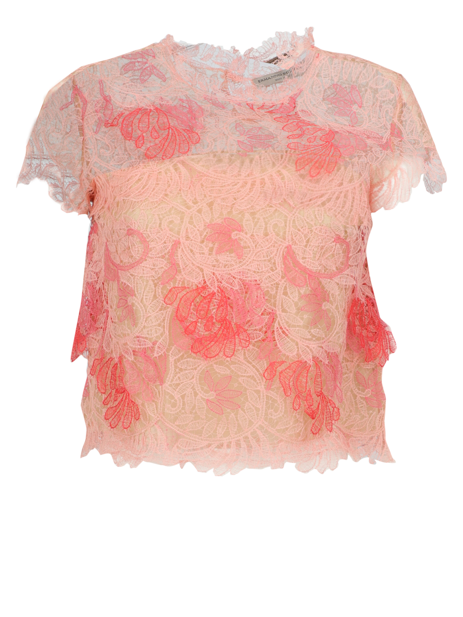 Ermanno Scervino Femme T-shirts et tops Pink Synthetic Fibers