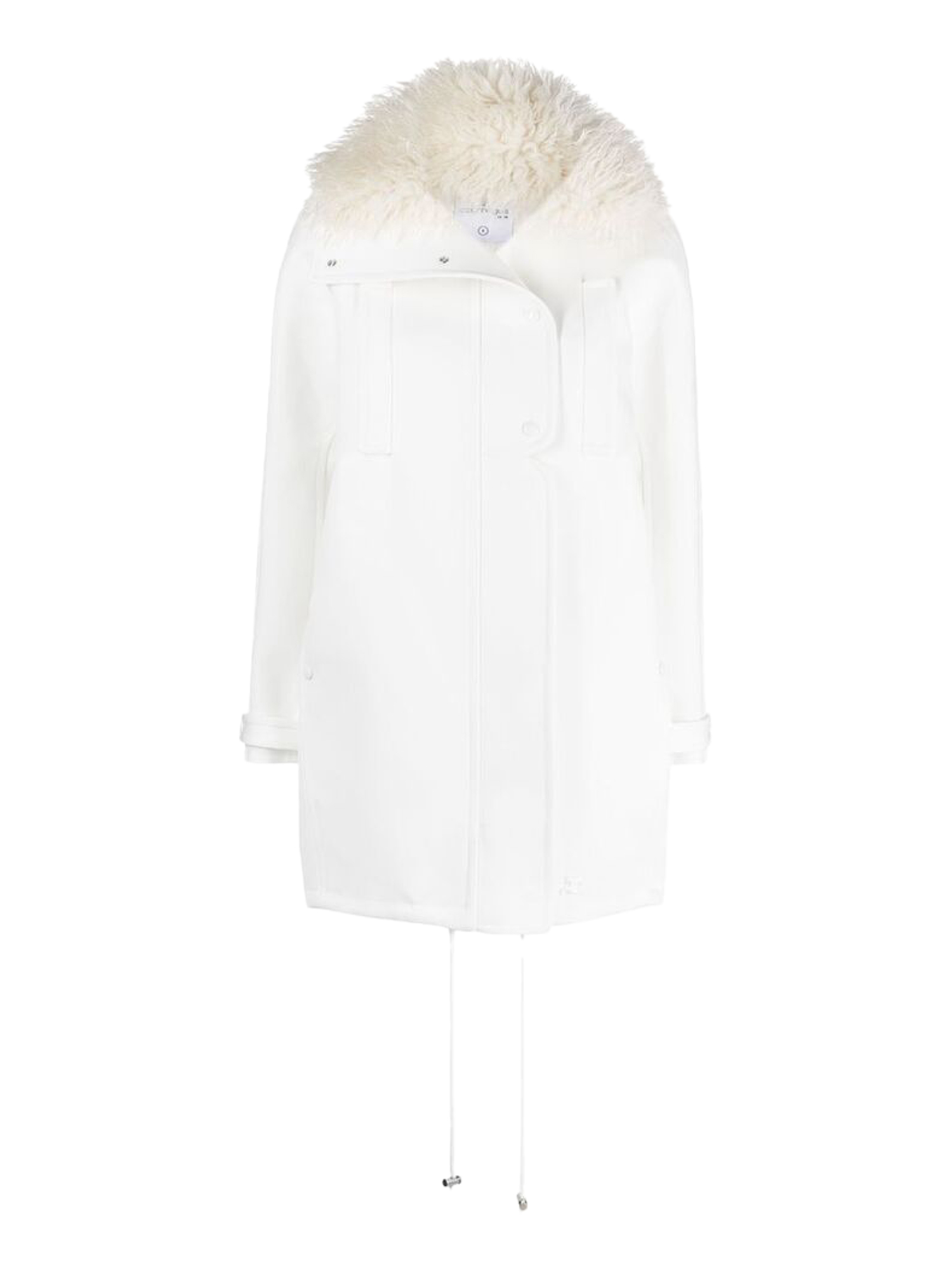 COURRÈGES WOMEN'S OUTWEAR - COURREGES - IN WHITE SYNTHETIC FIBERS