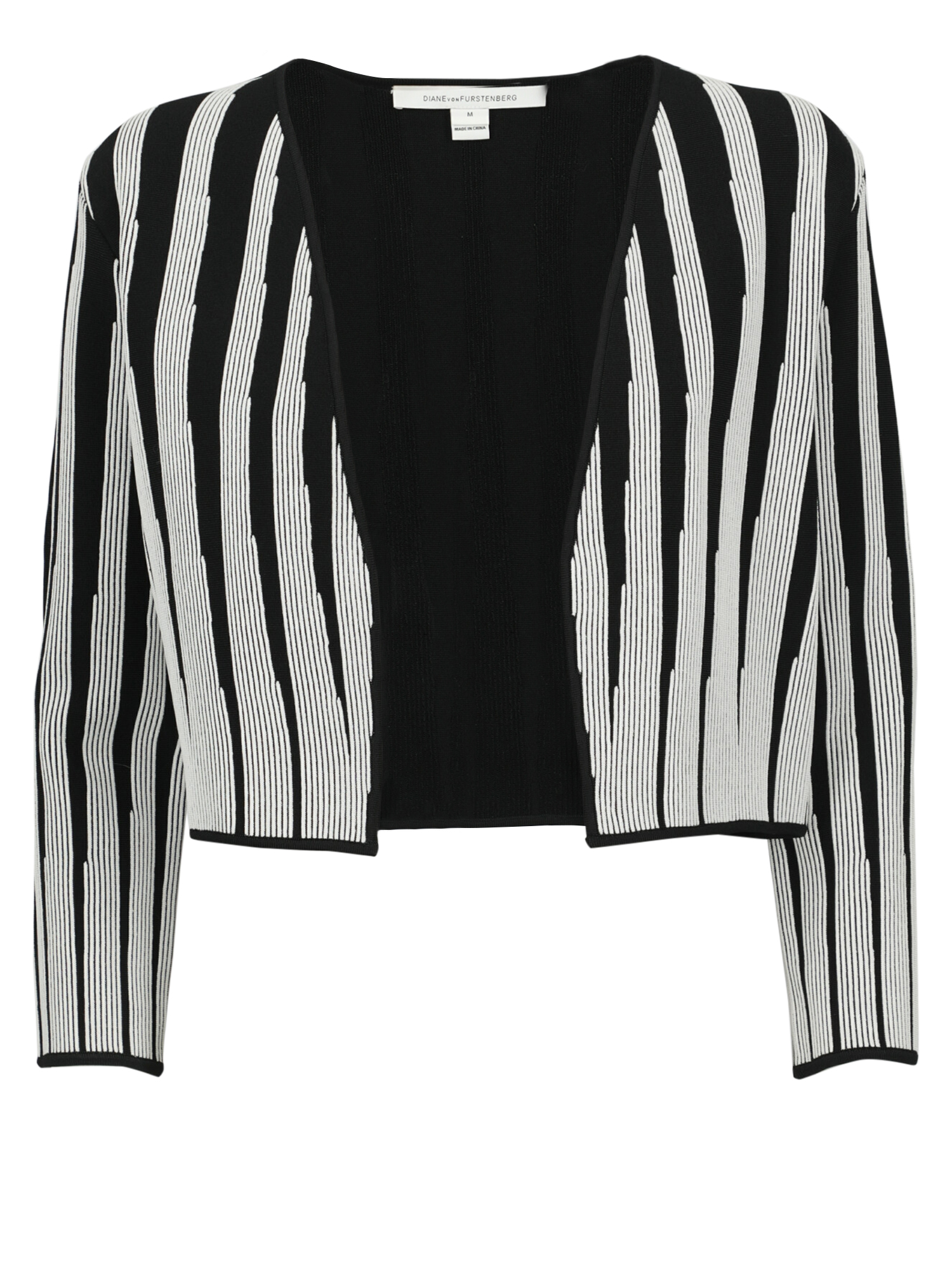 Diane Von Furstenberg Femme Pulls et sweat-shirts Black, White Synthetic Fibers