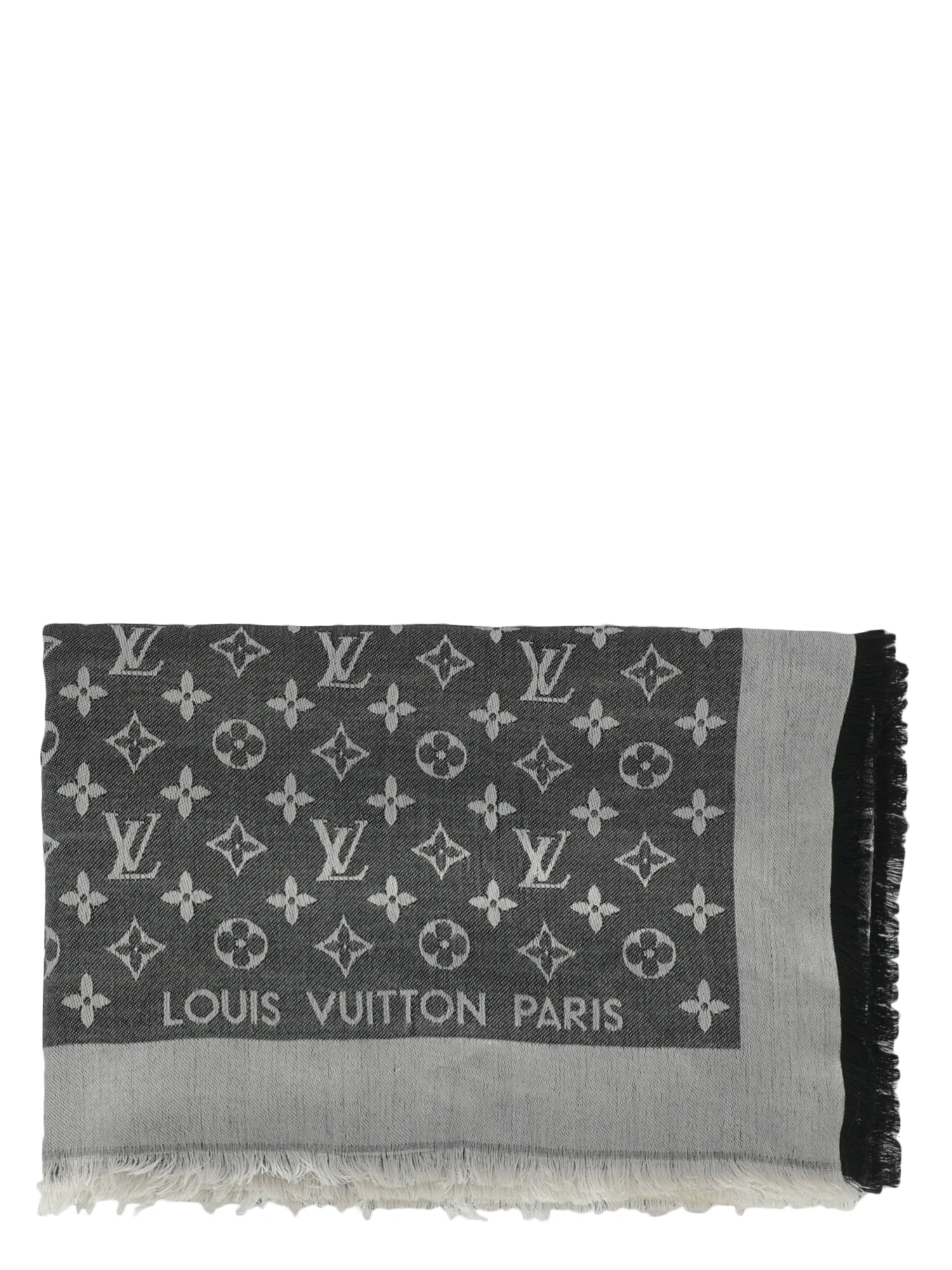 Louis Vuitton Femme Étoles et foulards Grey Silk