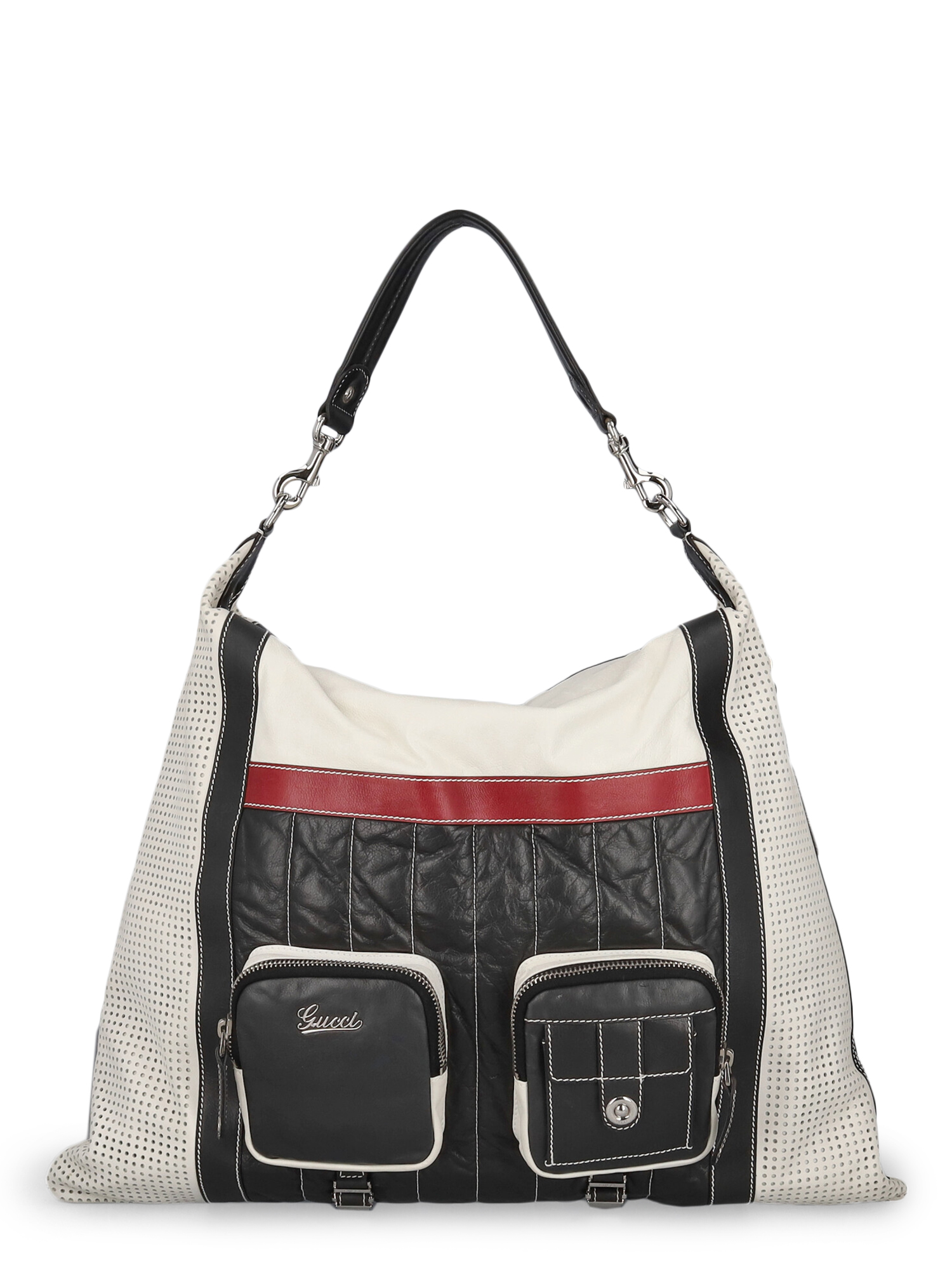 Pre-owned Gucci Women's Handbags -  - In Black, Red, White Leather
