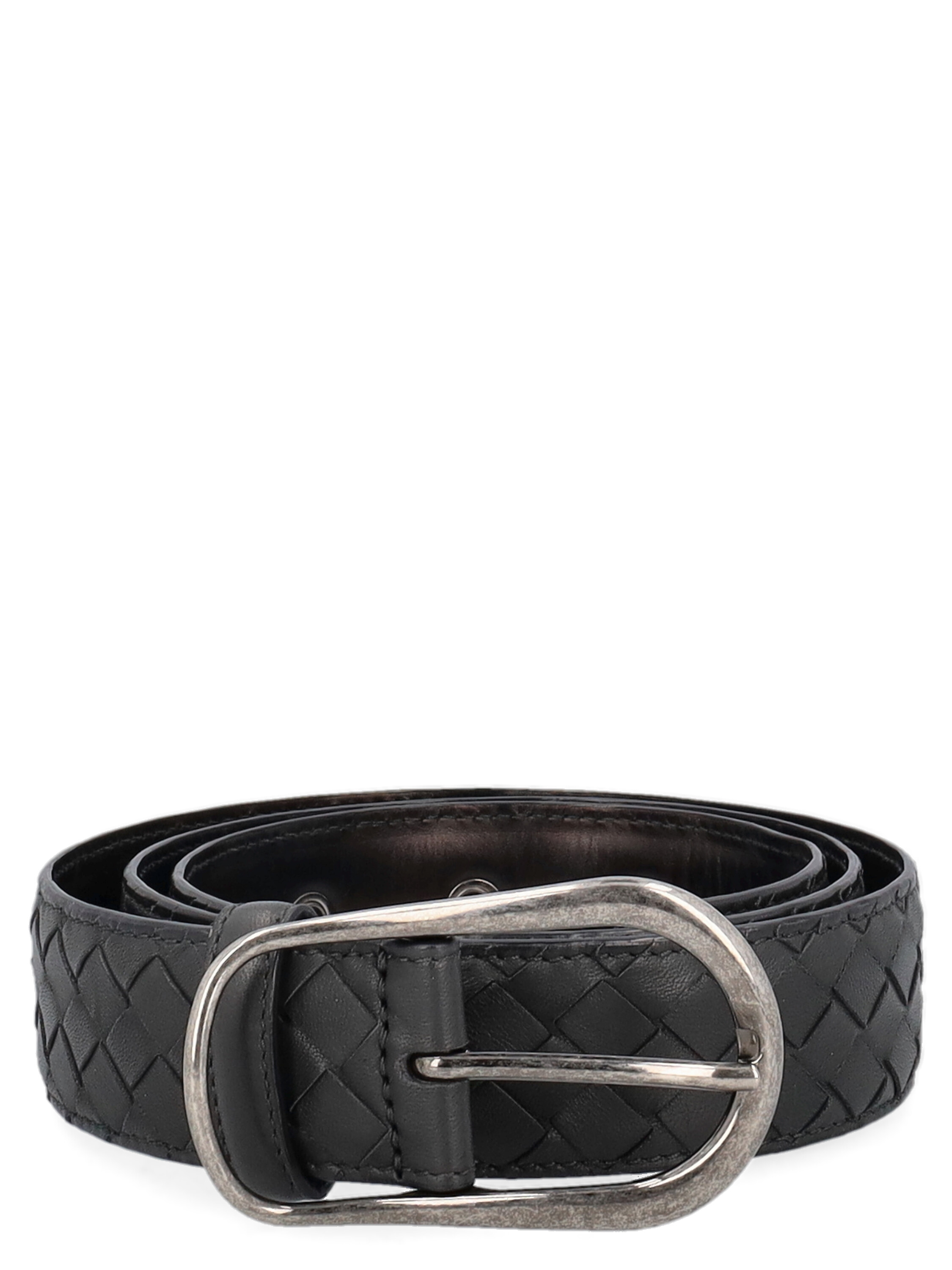 Pre-owned Bottega Veneta Women's Belts -  - In Anthracite Leather