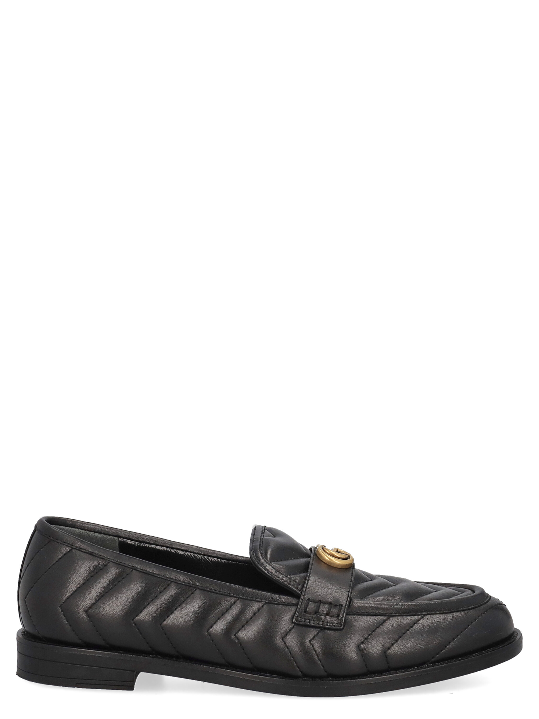 Pre-owned Gucci Women's Loafers -  - In Black Leather