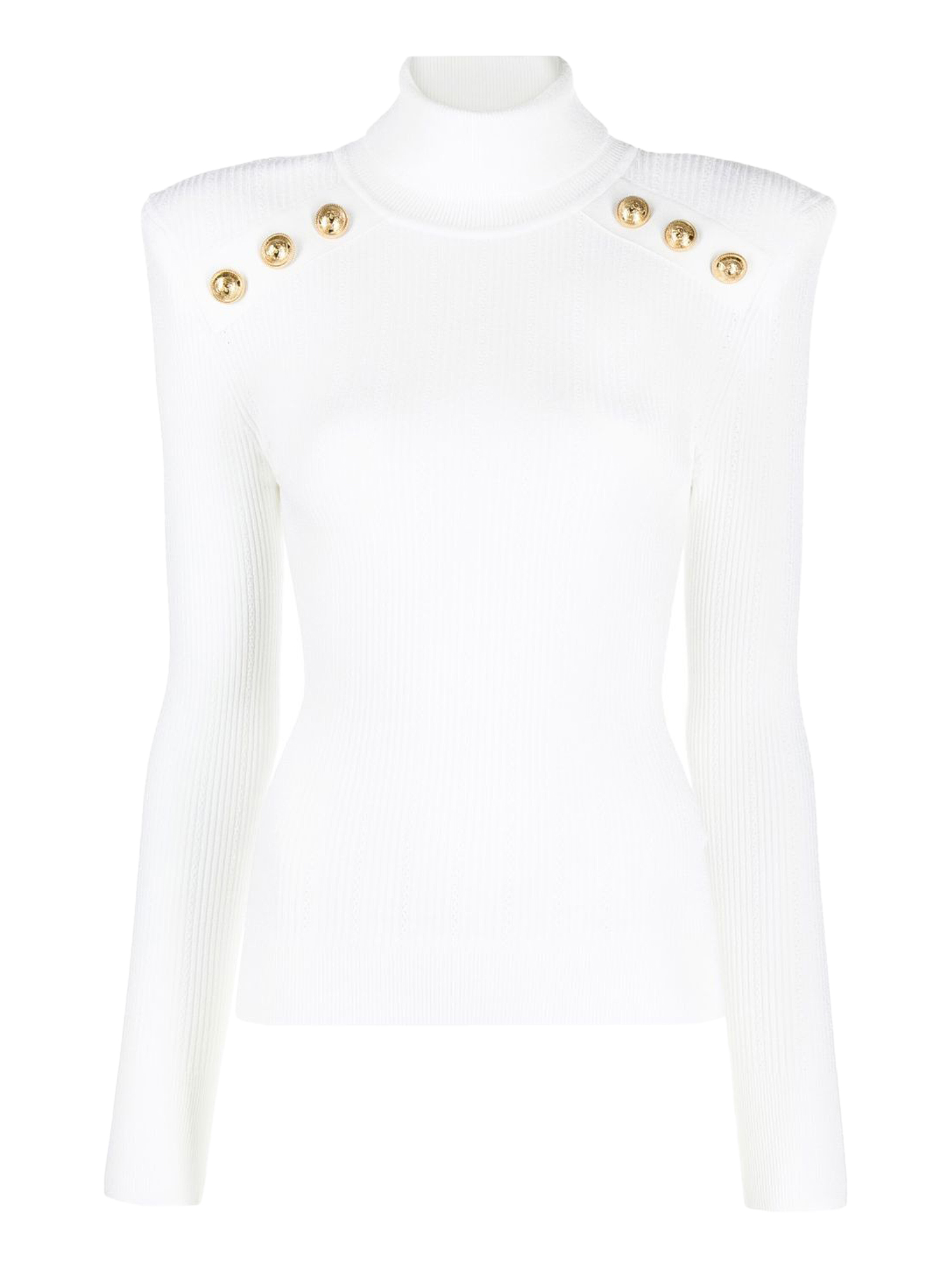 Pulls Et Sweat-shirts Pour Femme - Balmain - En Synthetic Fibers White - Taille:  -