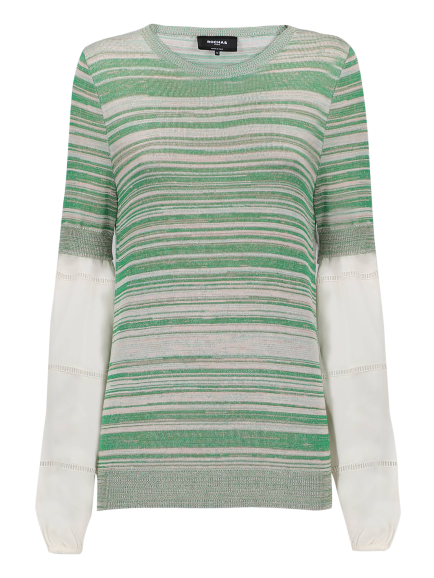 Condition: Excellent, Striped Cotton, Color: Green - S - IT 40 -