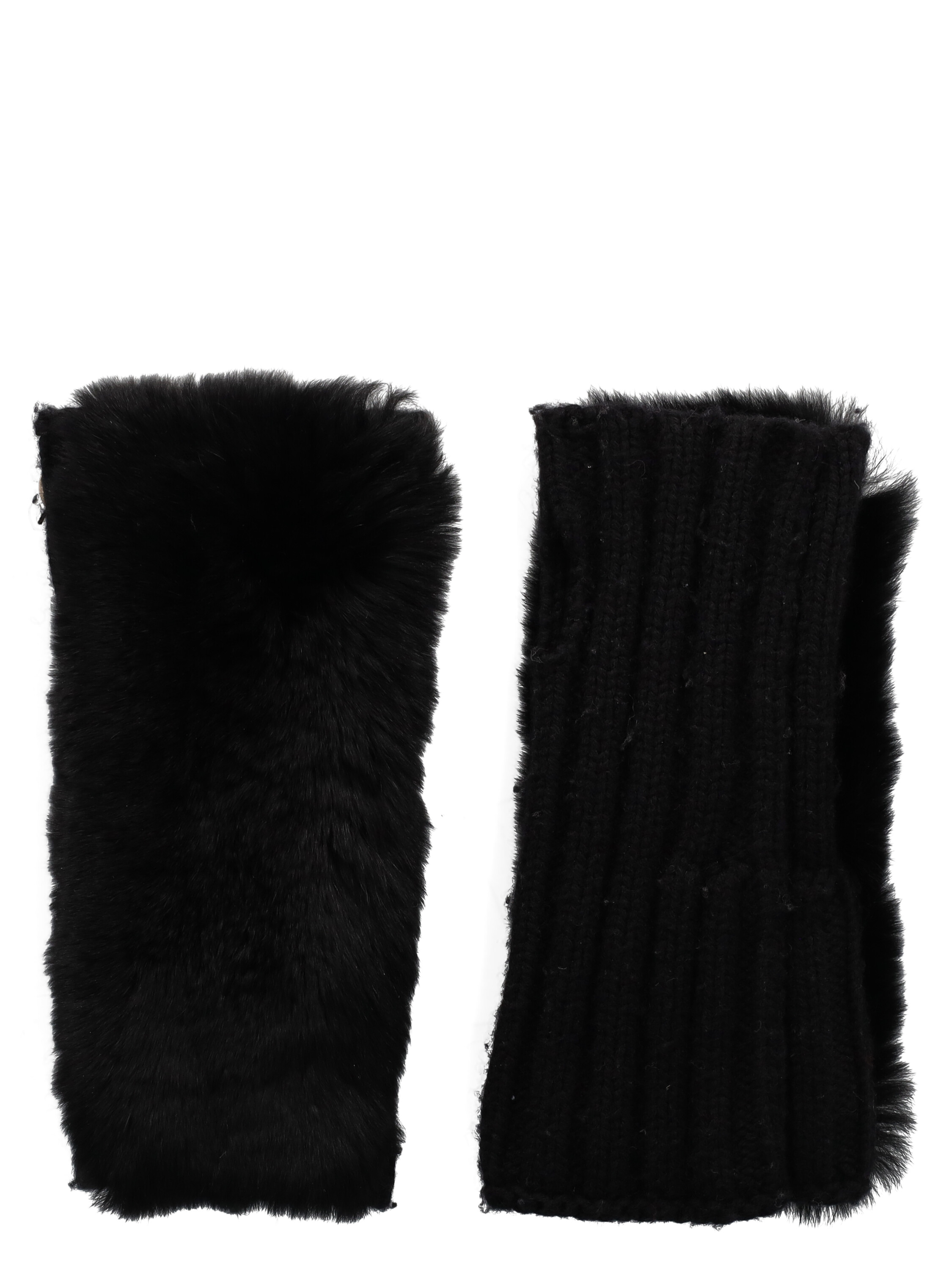 Pre-owned Yves Salomon Women's Gloves -  - In Black Wool