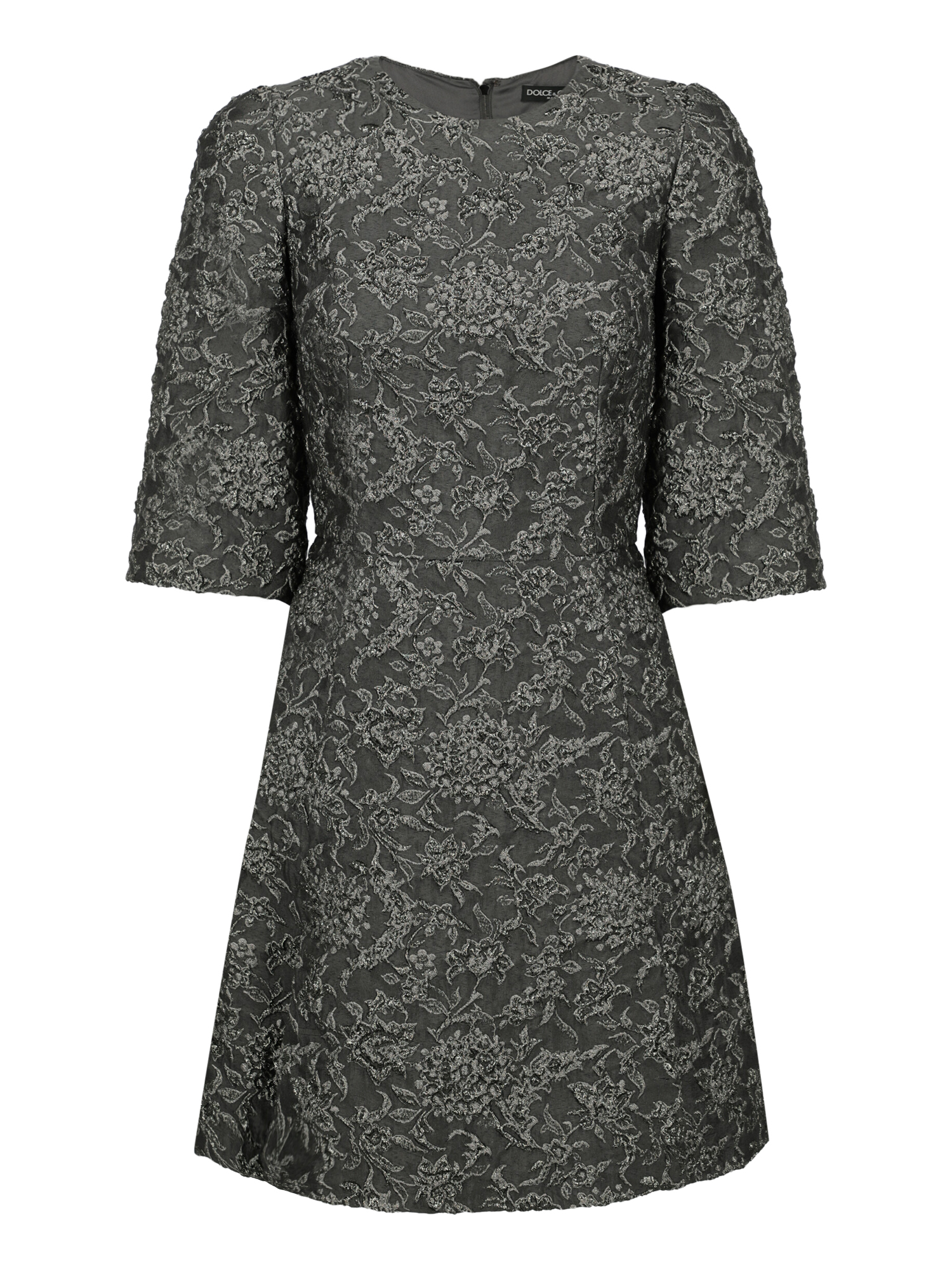 Dolce & Gabbana Femme Robes Grey Synthetic Fibers