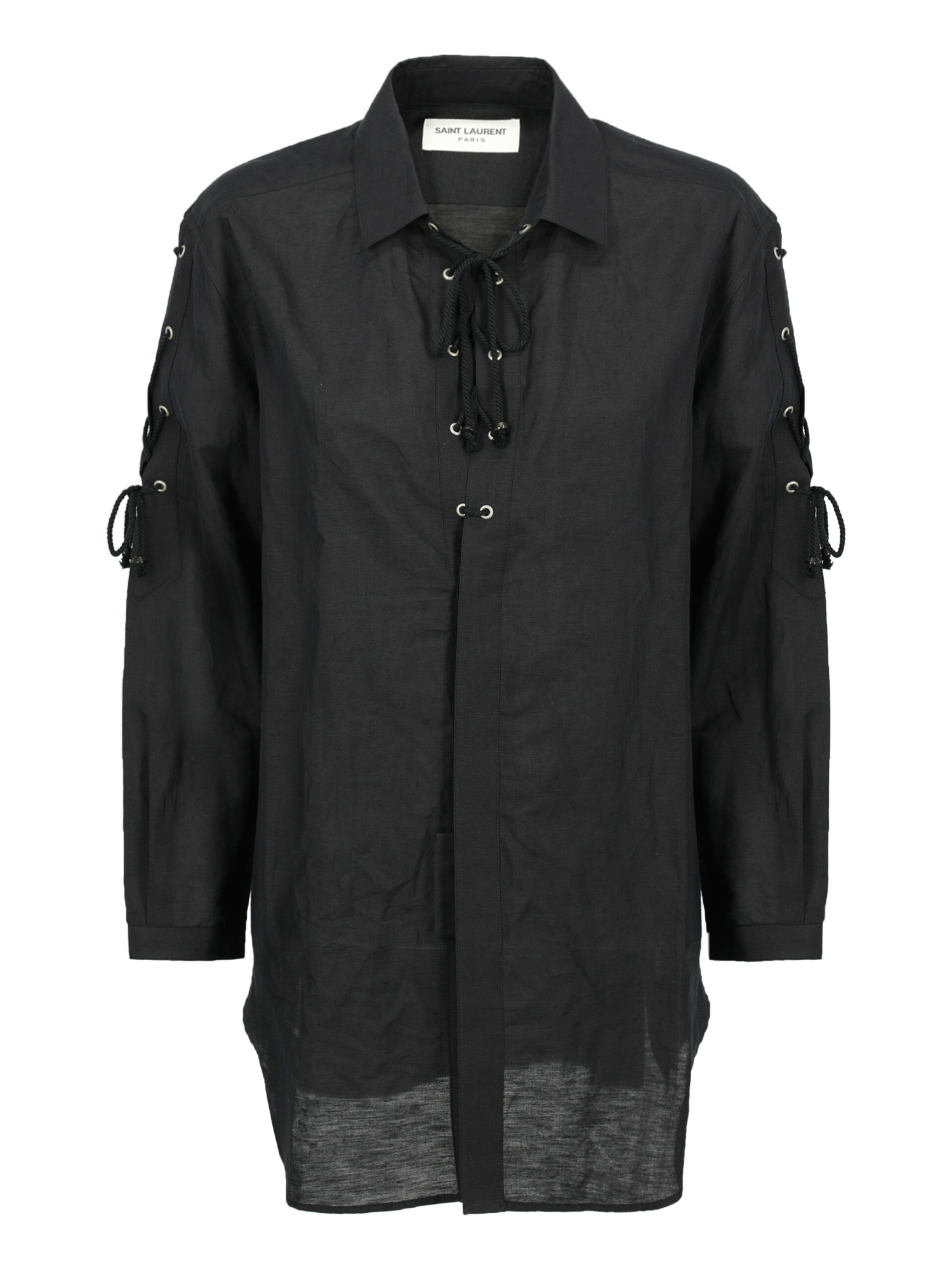 Saint Laurent Femme Chemises Black Eco-Friendly Fabric
