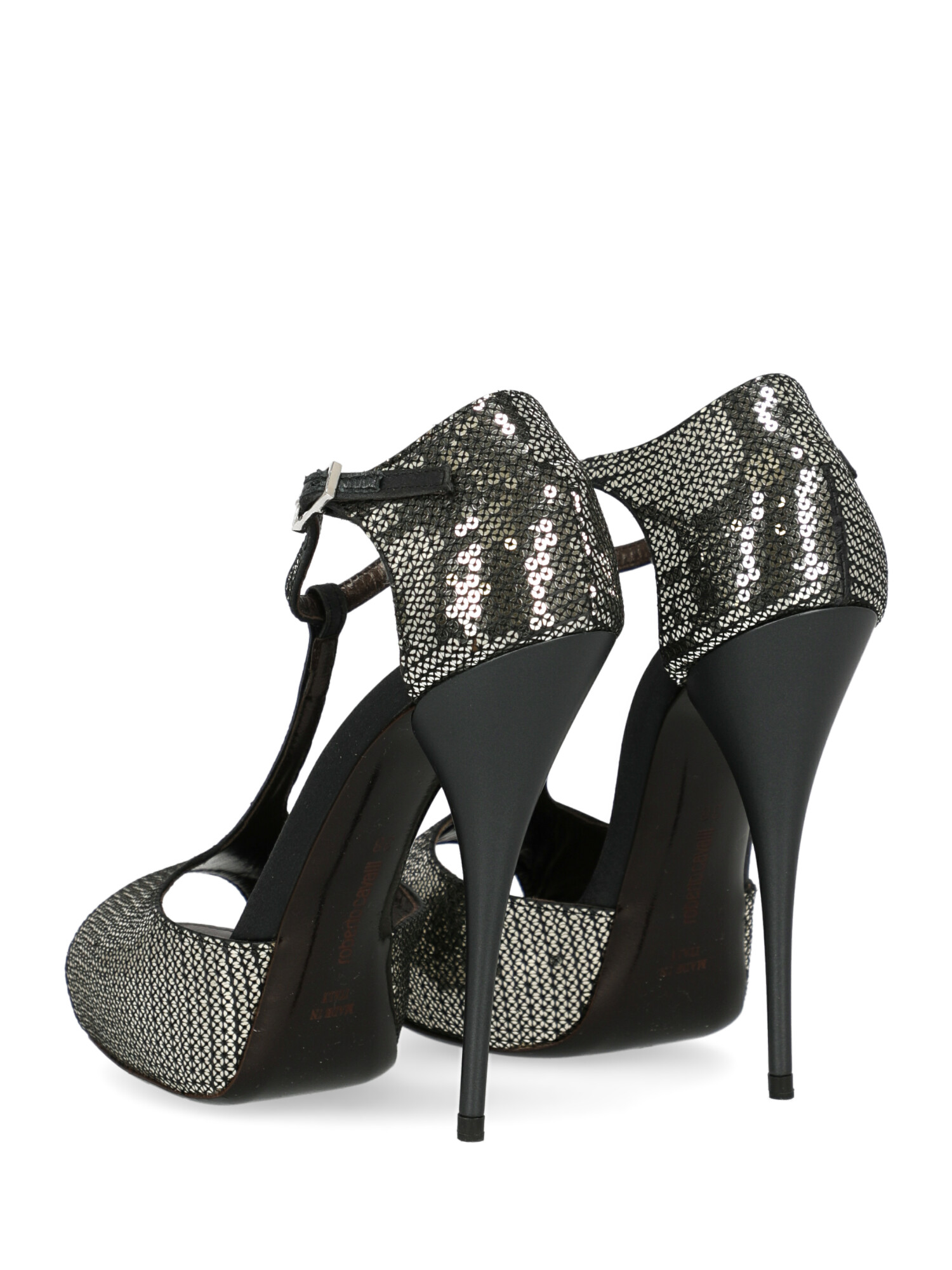 Roberto Cavalli Special Price Women Shoes Sandals Silver IT 38 | eBay