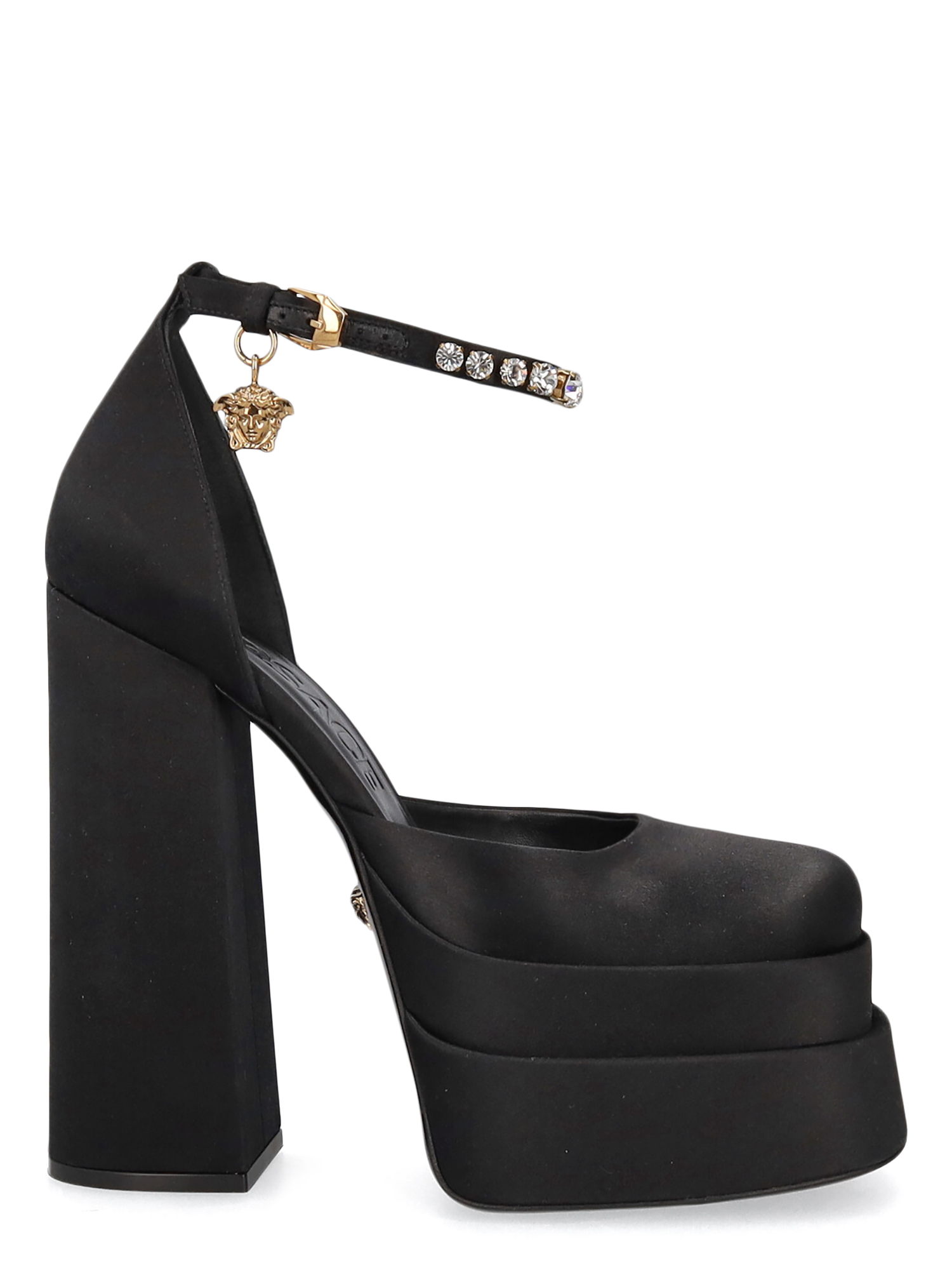 Escarpins Pour Femme - Versace - En Fabric Black - Taille: IT 39 - EU 39