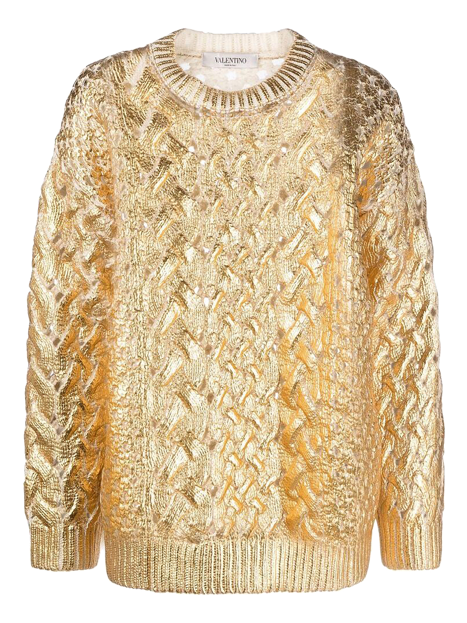 Valentino Femme Pulls et sweat-shirts Gold Wool