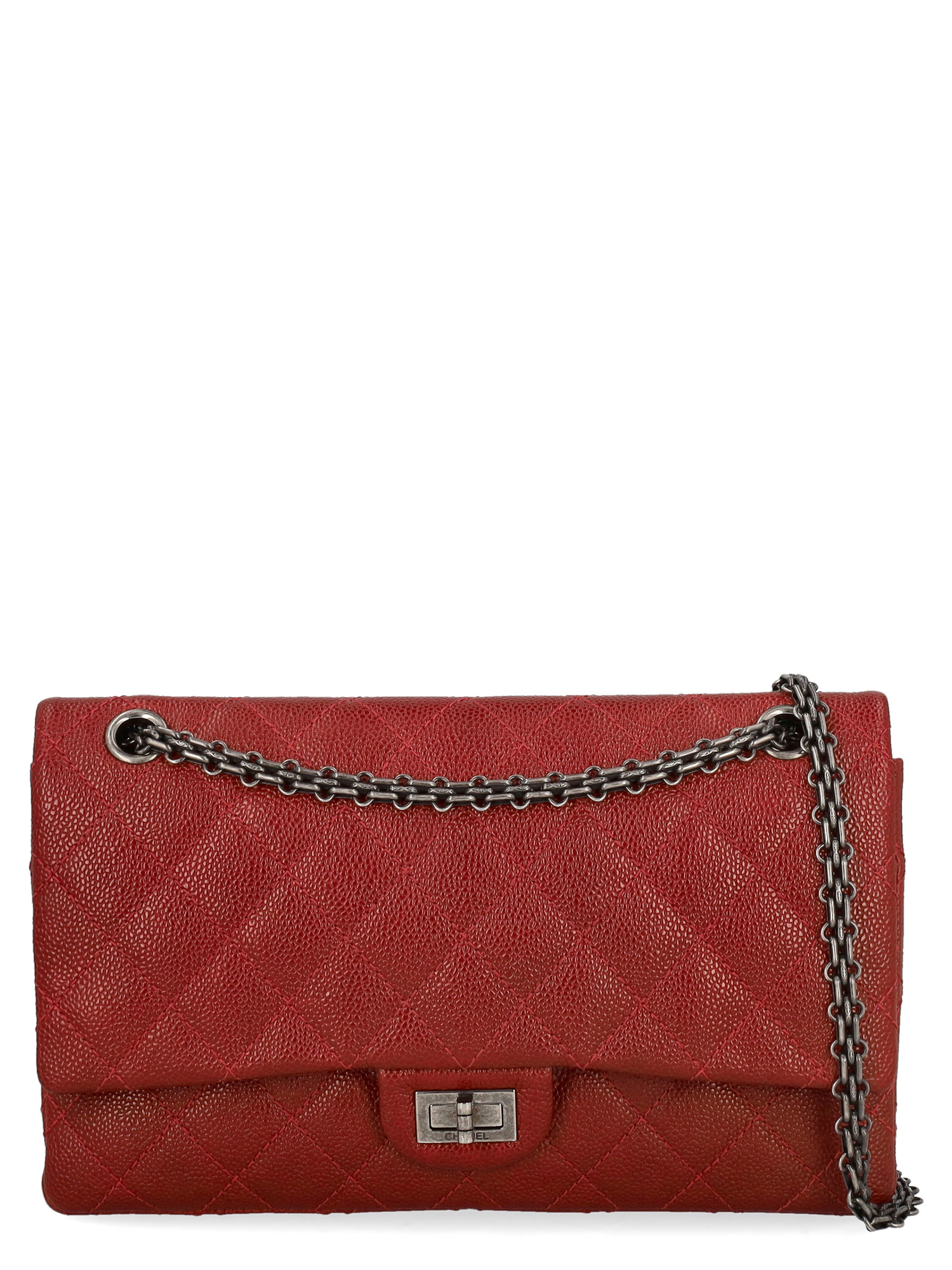 Pre-owned Chanel Women's Shoulder Bags -  - In Red Leather