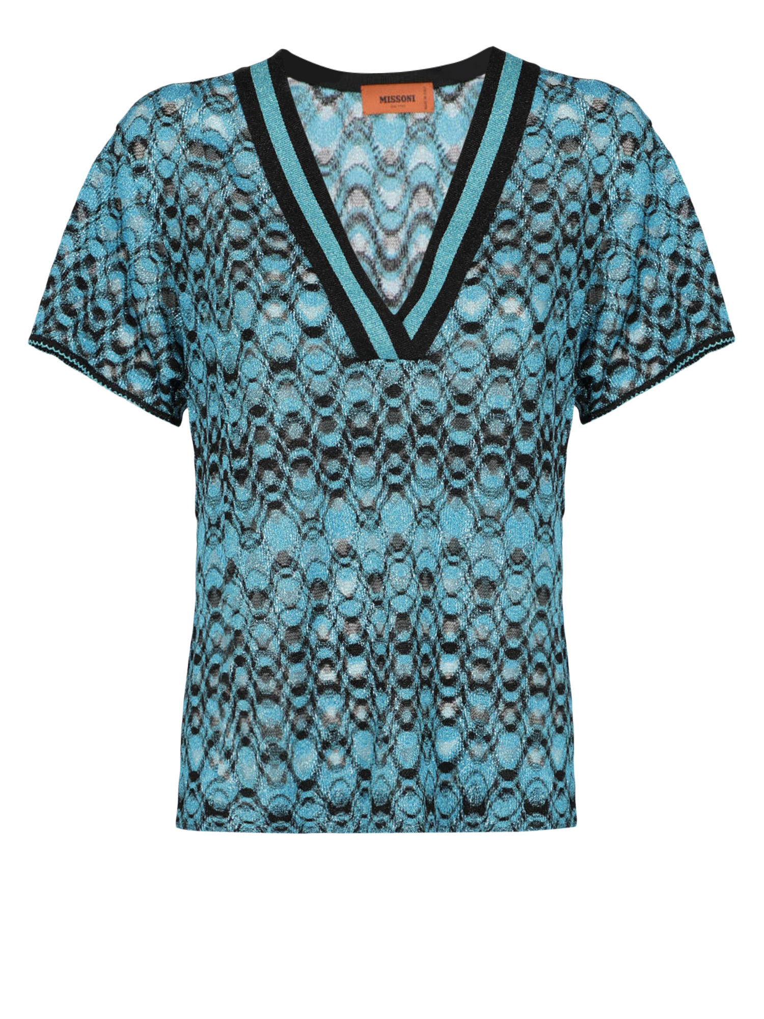 Pre-owned Missoni T-shirts And Top In Black, Blue