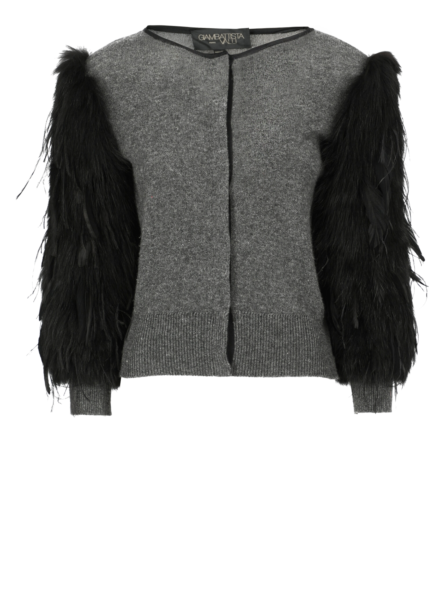 Giambattista Valli Femme Pulls et sweat-shirts Black, Grey Wool
