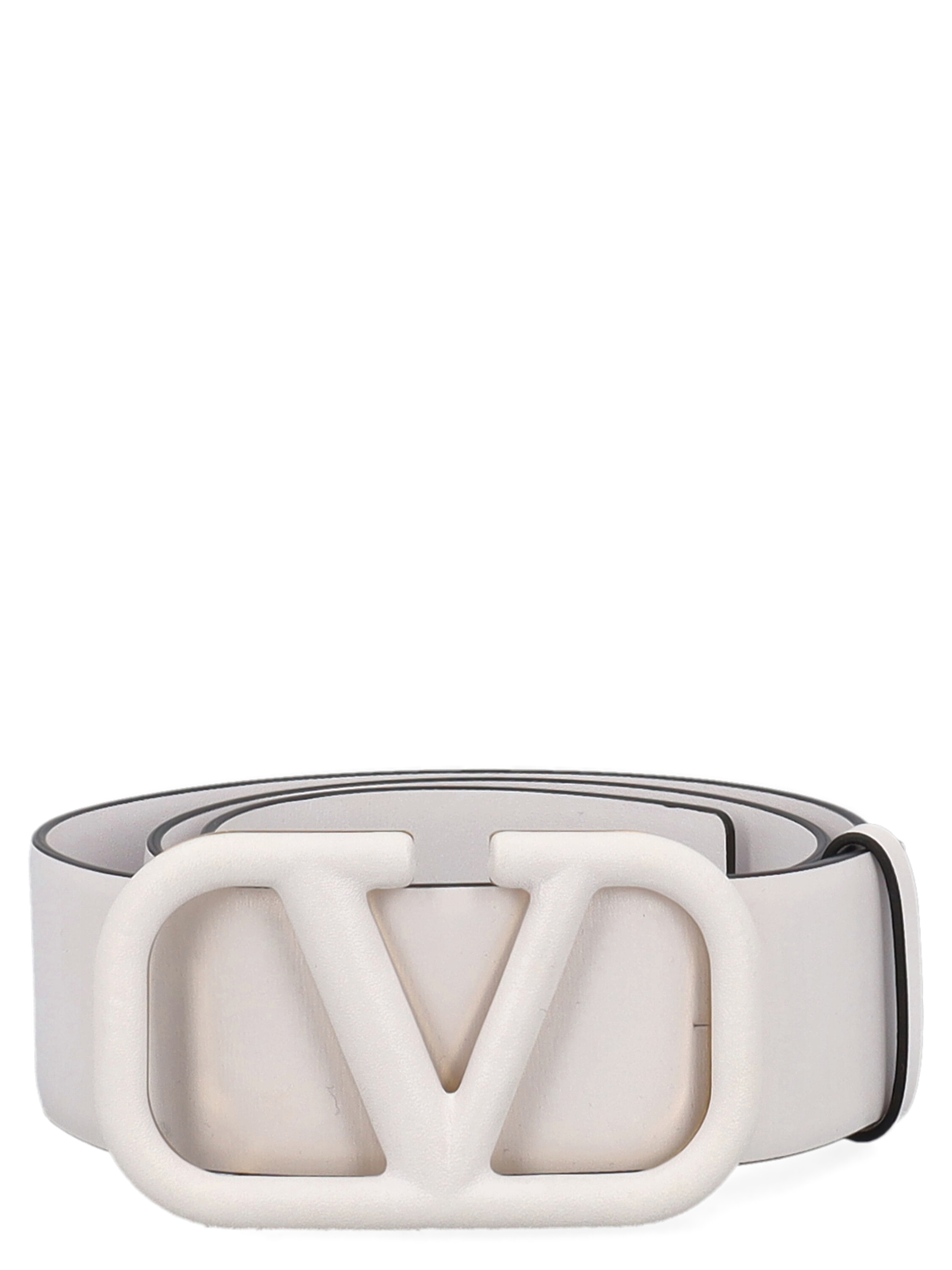 Pre-owned Valentino Garavani Women's Belts - Valentino - In White Leather