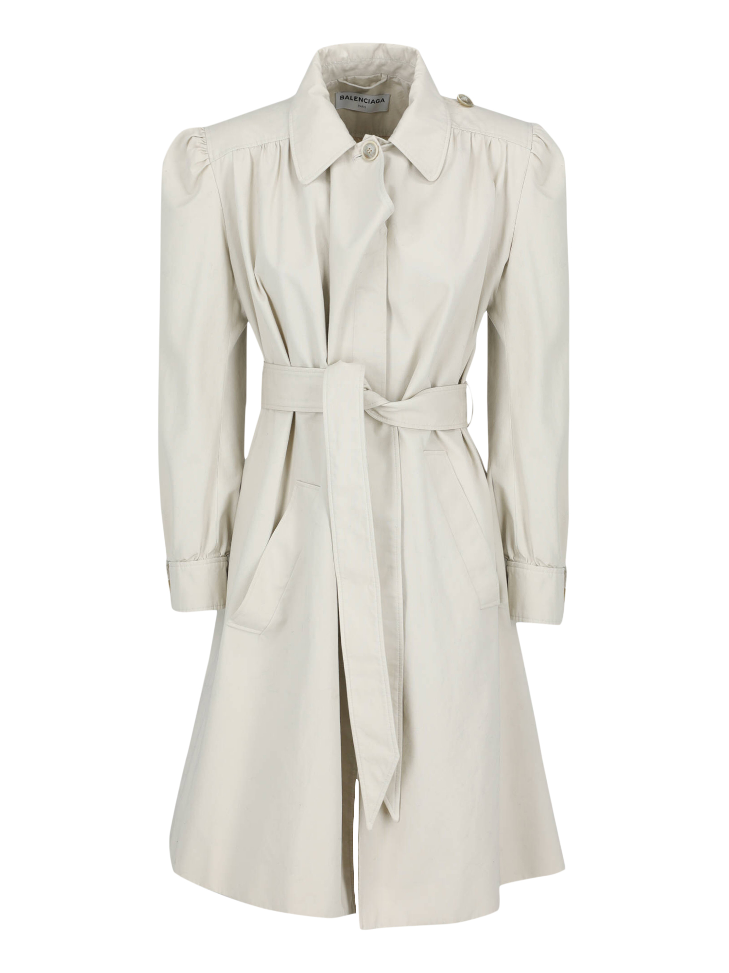 Manteaux Et Blousons Pour Femme - Balenciaga - En Cotton Grey - Taille:  -