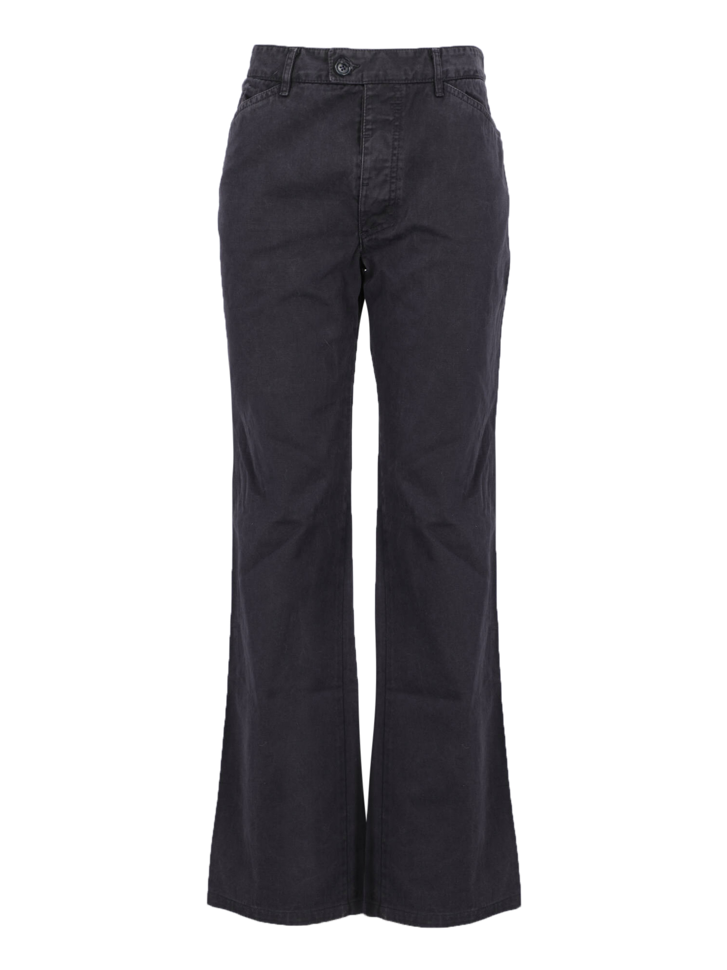 Pre-owned Prada Women's Trousers -  Sport - In Navy Cotton