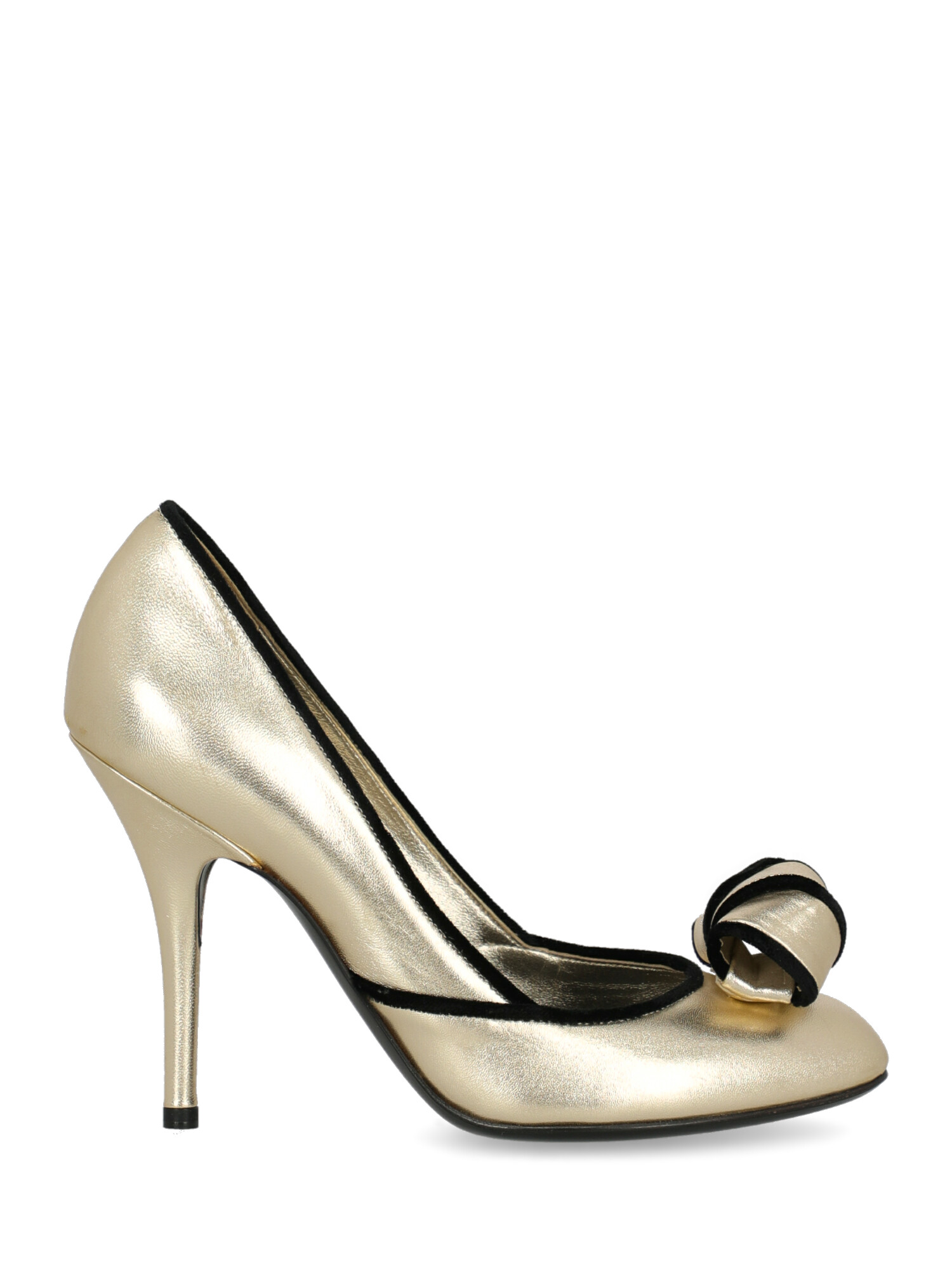 Pre-owned Sergio Rossi Shoe In Black, Gold