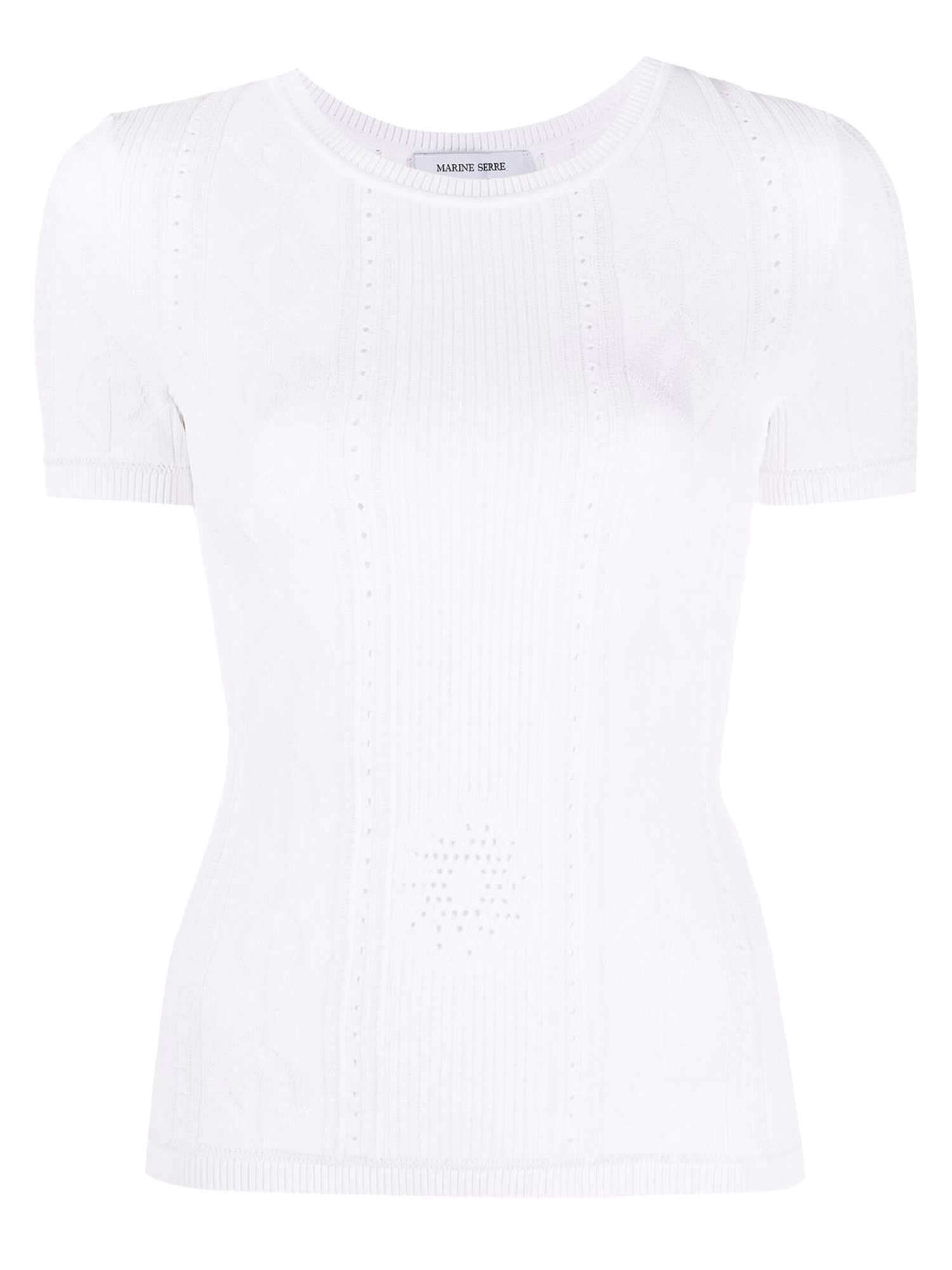 T-shirts Et Tops Pour Femme - Marine Serre - En Synthetic Fibers White - Taille:  -