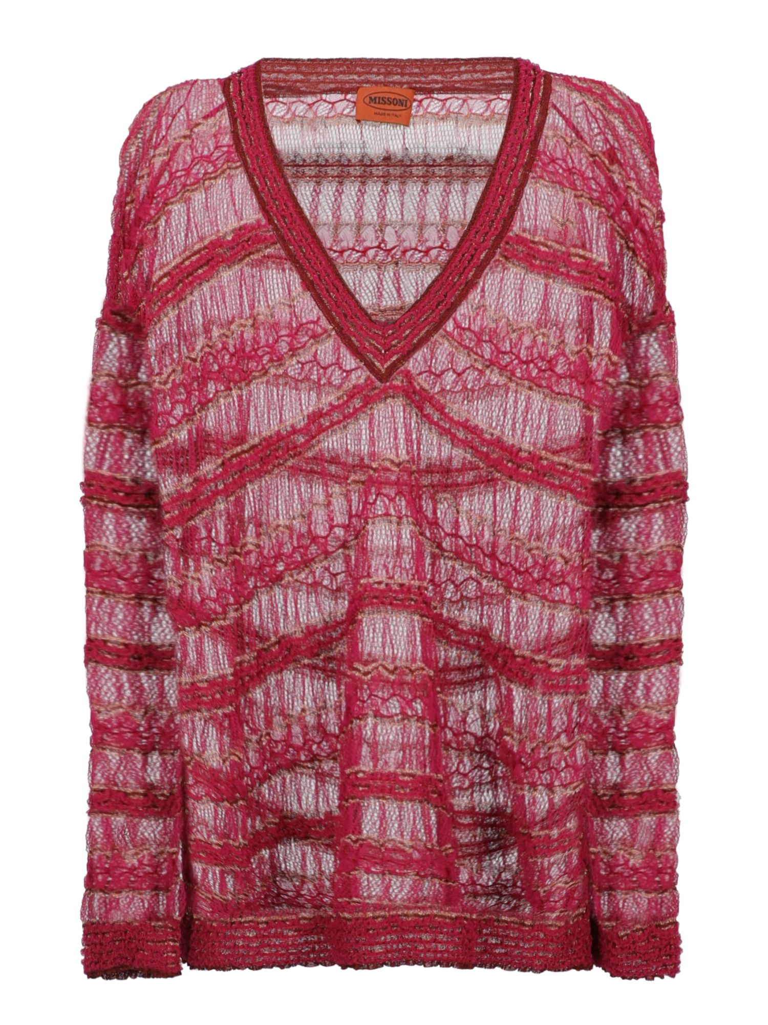Missoni Femme T-shirts et tops Gold, Pink Synthetic Fibers