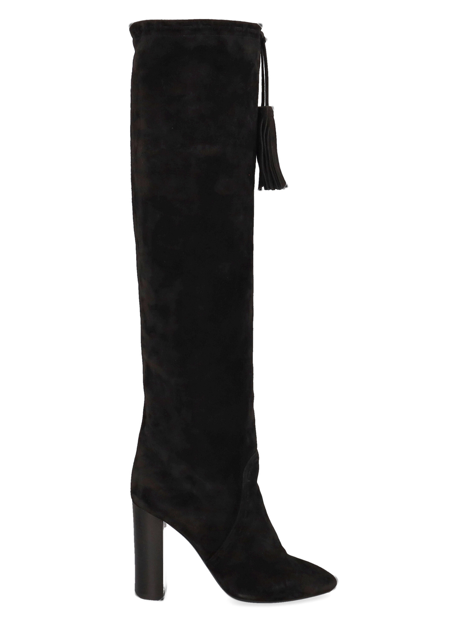 Pre-owned Saint Laurent Women's Boots -  - In Black Leather