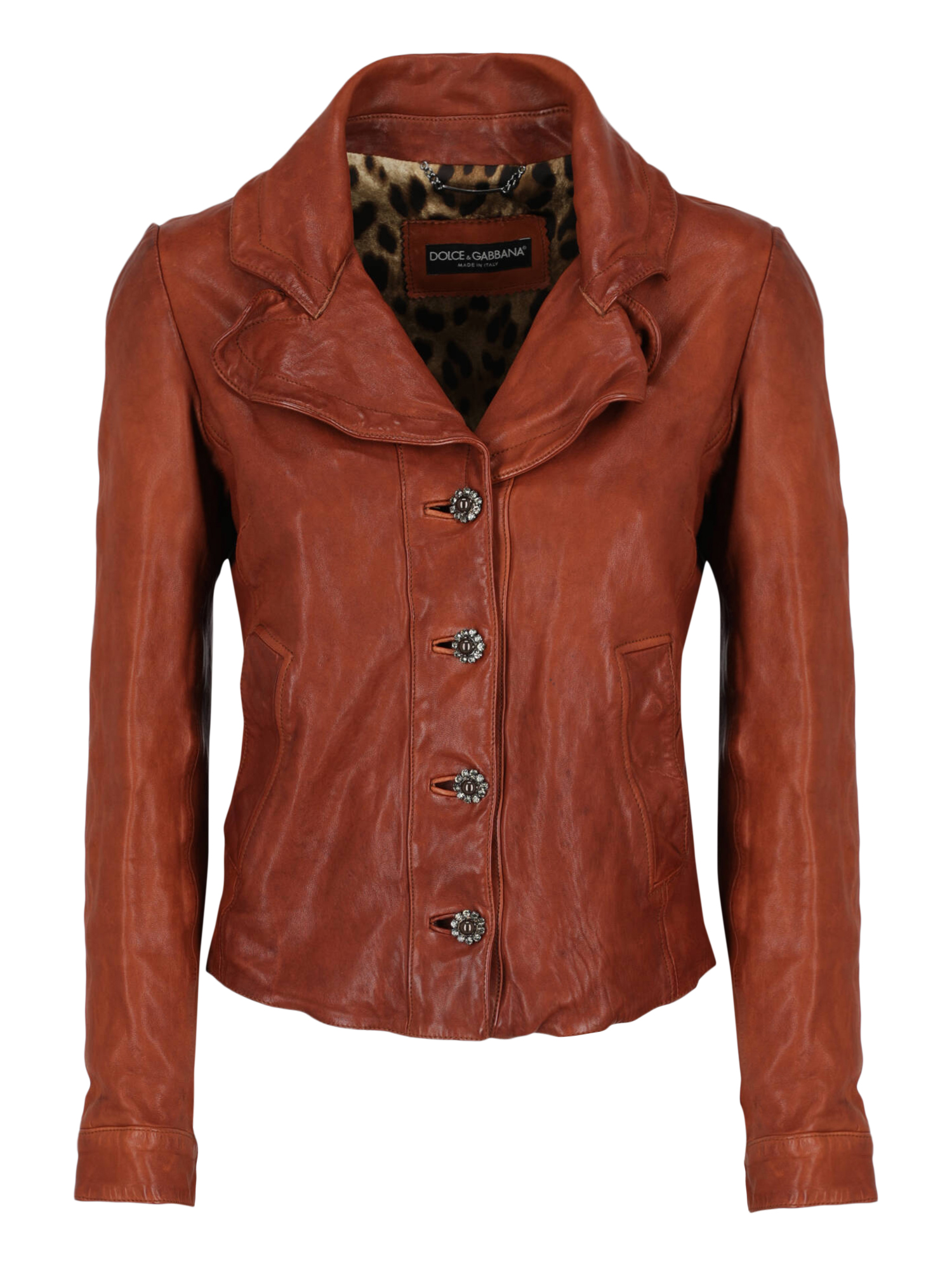 Pre-owned Dolce & Gabbana Women's Jackets -  - In Brown Leather