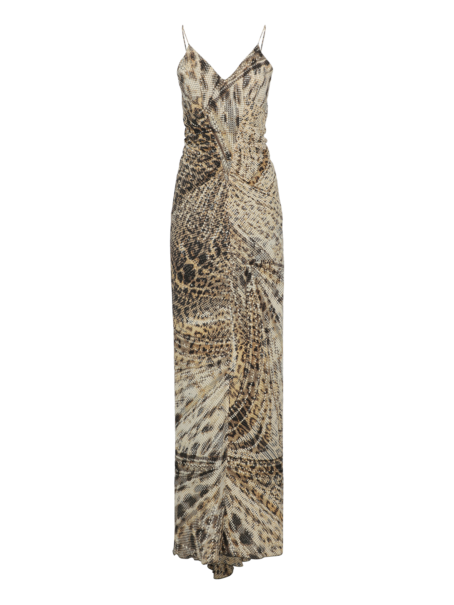 Roberto Cavalli Femme Robes Beige, Brown Synthetic Fibers