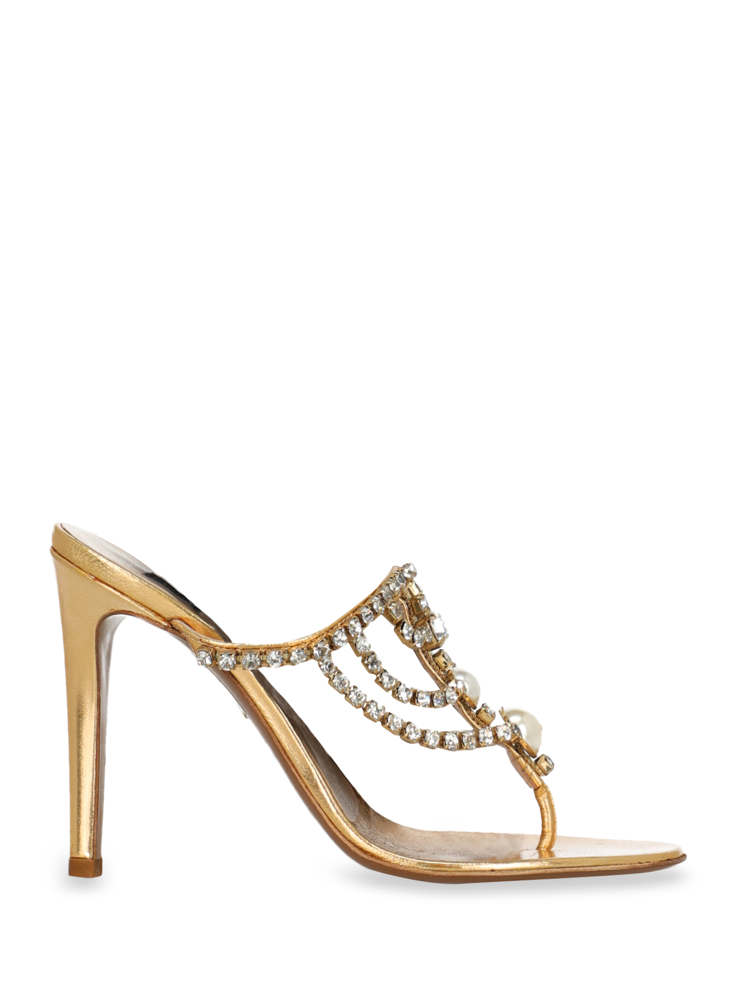 Emilio Pucci Femme Sandales Gold Leather