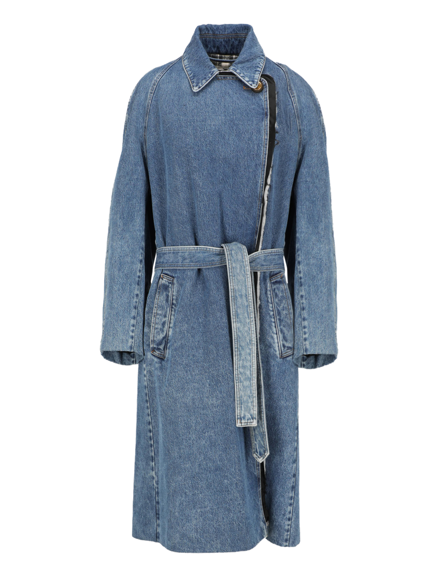 Manteaux Et Blousons Pour Femme - Balenciaga - En Cotton Blue - Taille:  -