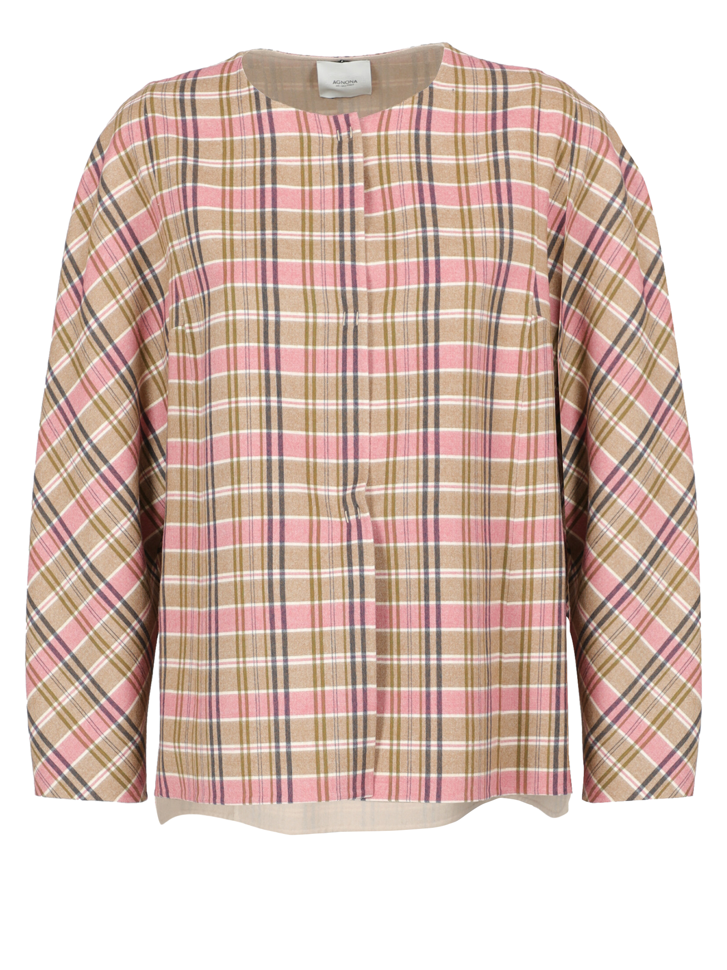 Agnona Femme Pulls et sweat-shirts Beige, Navy, Pink Wool