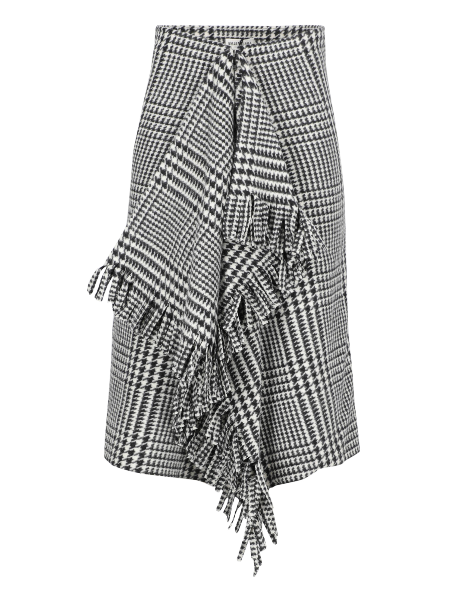 Condition: Excellent, Houndstooth Wool, Color: Black, White - XS - FR 34 -
