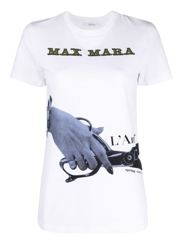 Atravesar Desarmamiento Cementerio Maxmara T-shirt and Top - LAMPOO