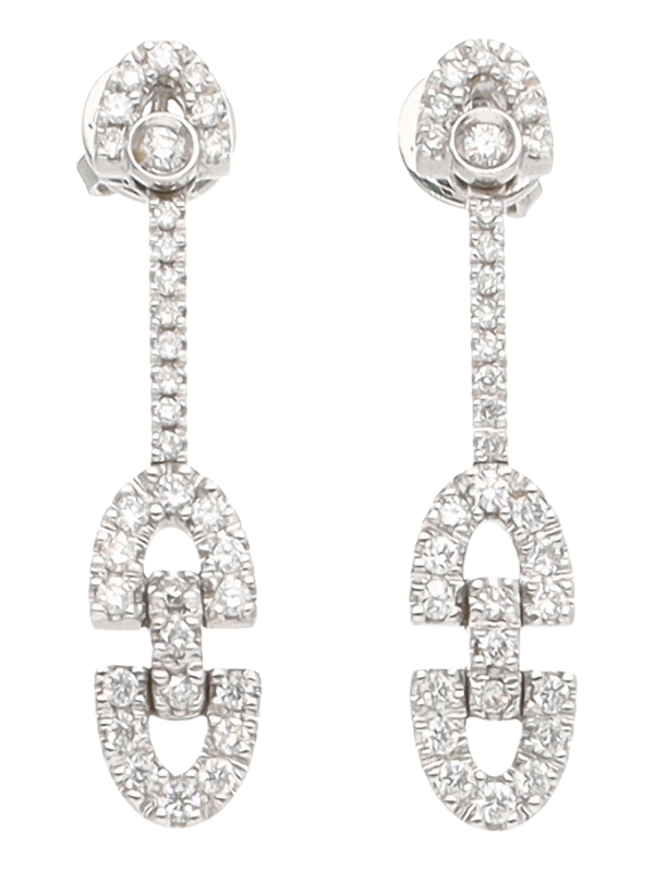 Orecchini Da Donna Lampoo Donna Accessori Gioielli Orecchini In Diamanti Bianco 