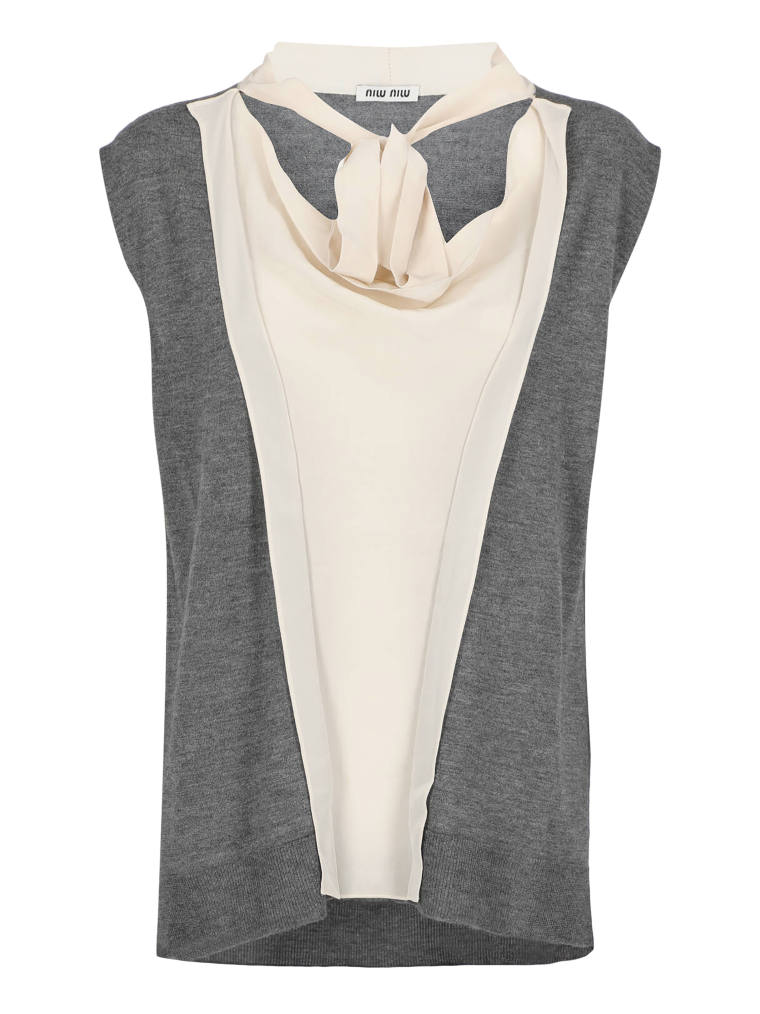 T-shirts Et Tops Pour Femme - Miu Miu - En Wool Grey - Taille:  -