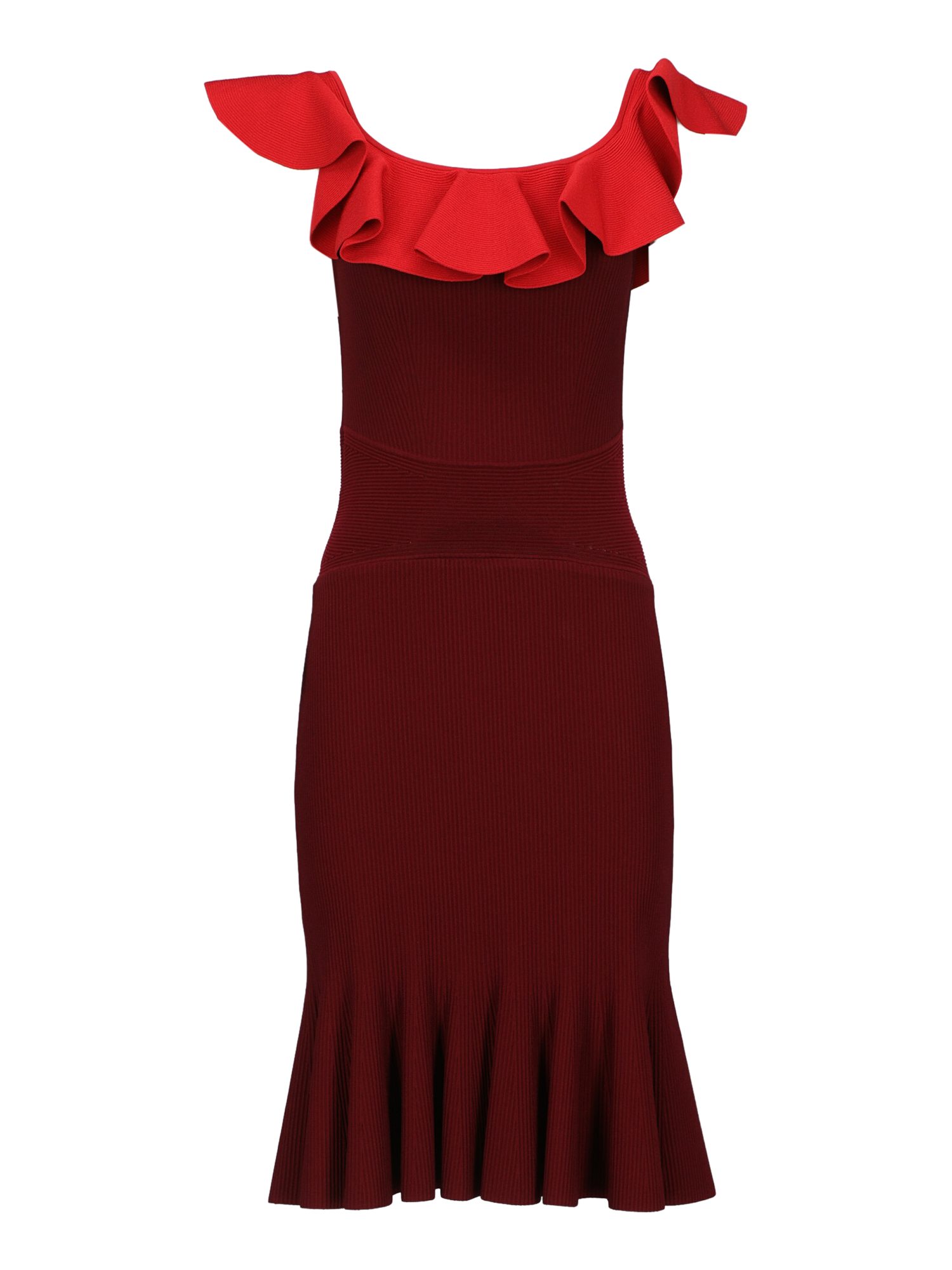 Alexander Mcqueen Femme Robes Burgundy, Red Fabric