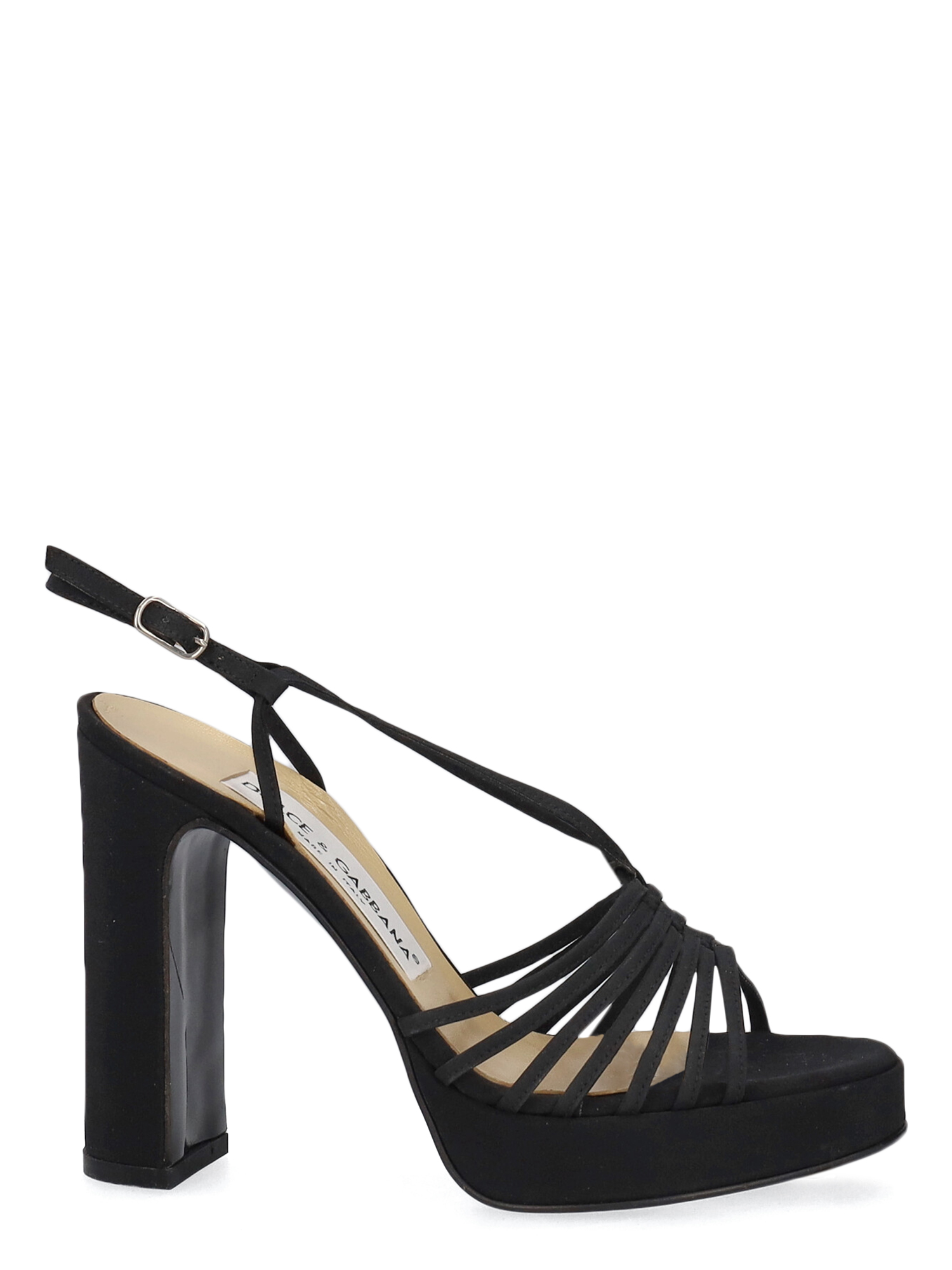 Sandales Pour Femme - Dolce & Gabbana - En Fabric Black - Taille: IT 36 - EU 36