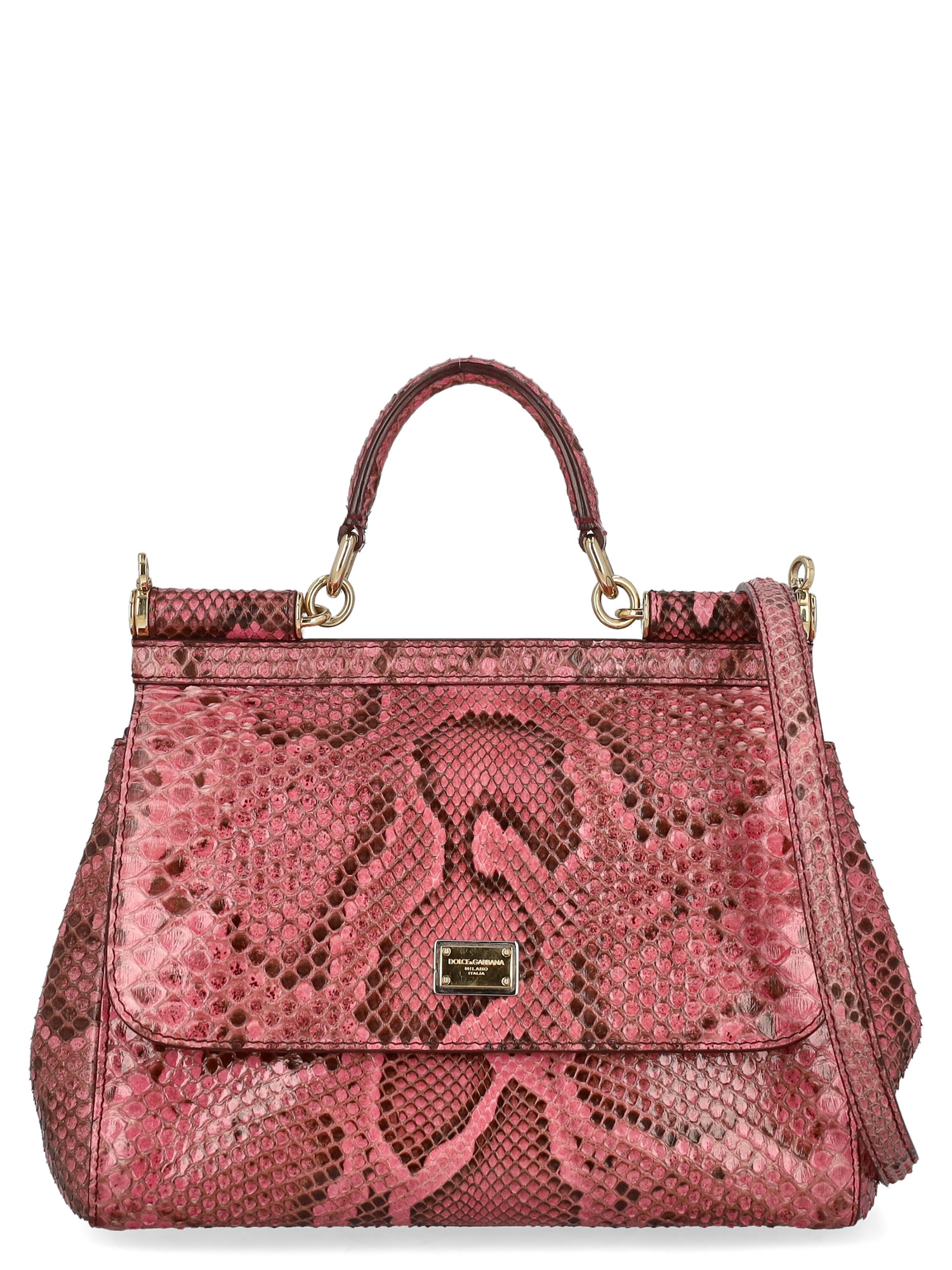 Sacs Porté Épaule Pour Femme - Dolce & Gabbana - En Leather Pink - Taille:  -